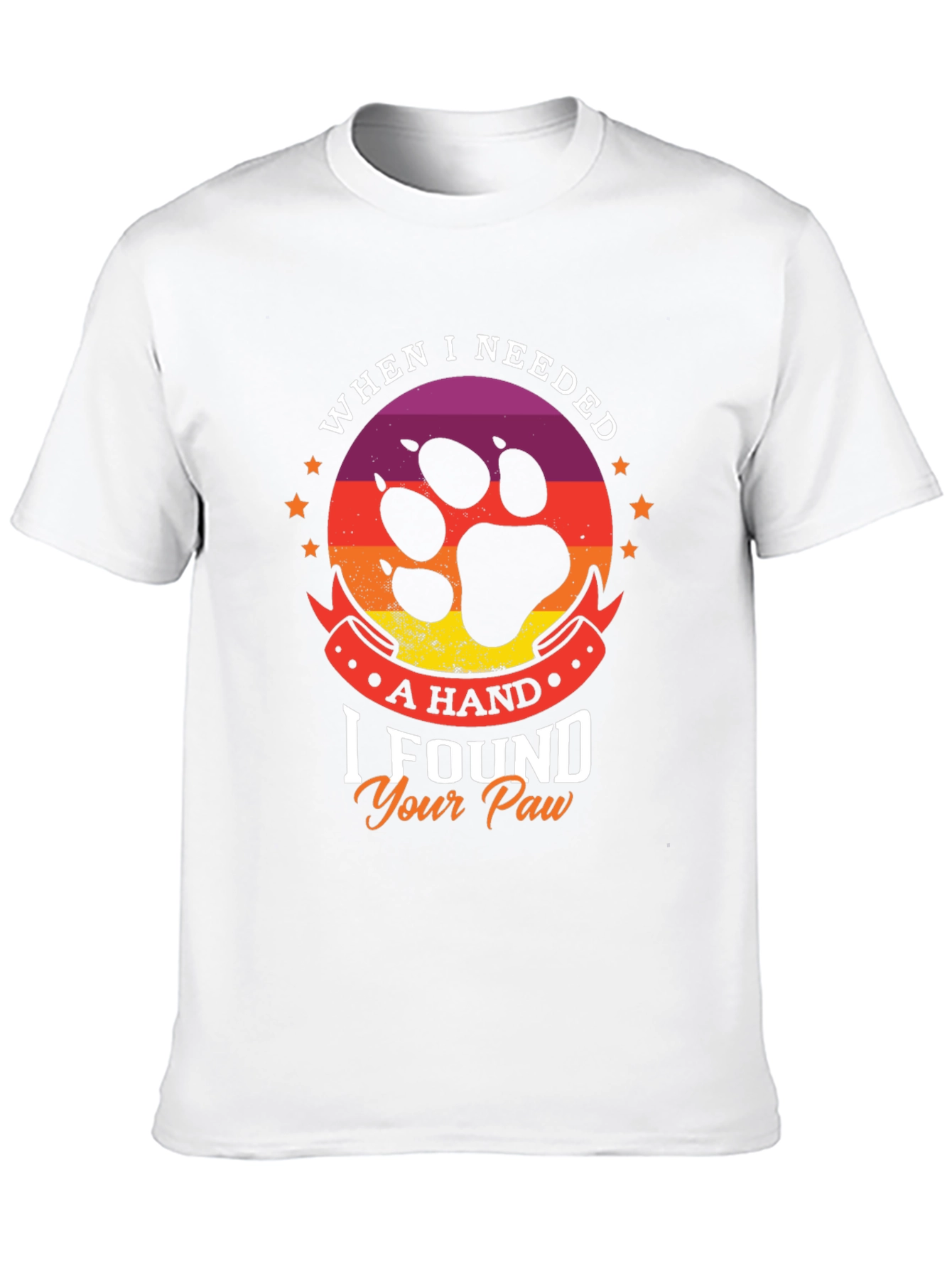 Black Paw Print T-Shirt - Dog Lover Tee view 10