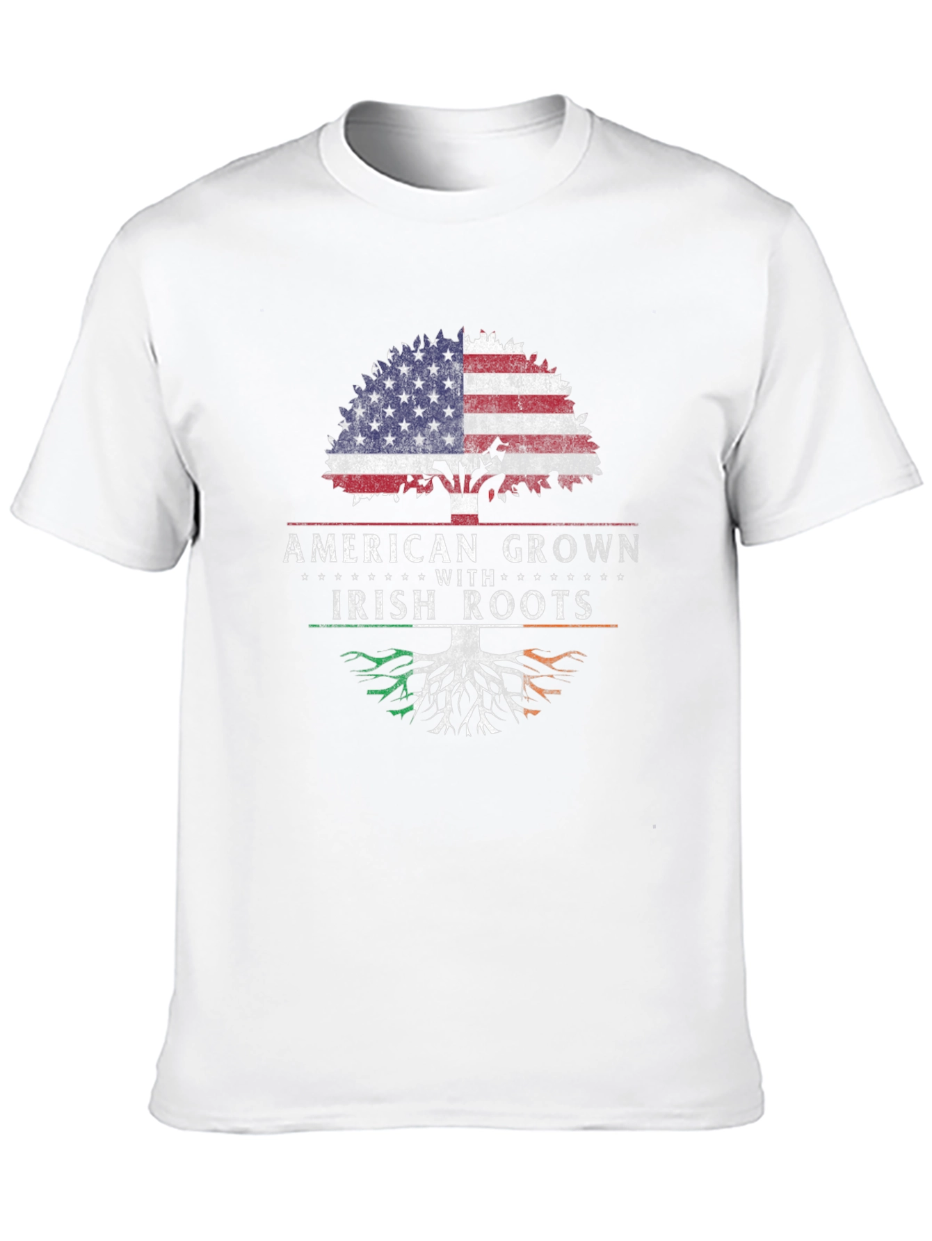 Black American Grown Irish Roots Graphic Tee view 10