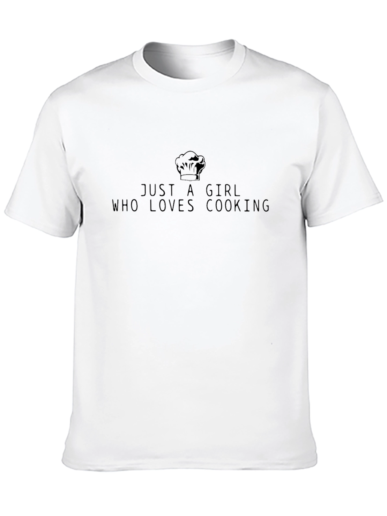 Black Just A Girl Who Loves Cooking T-Shirt view 10