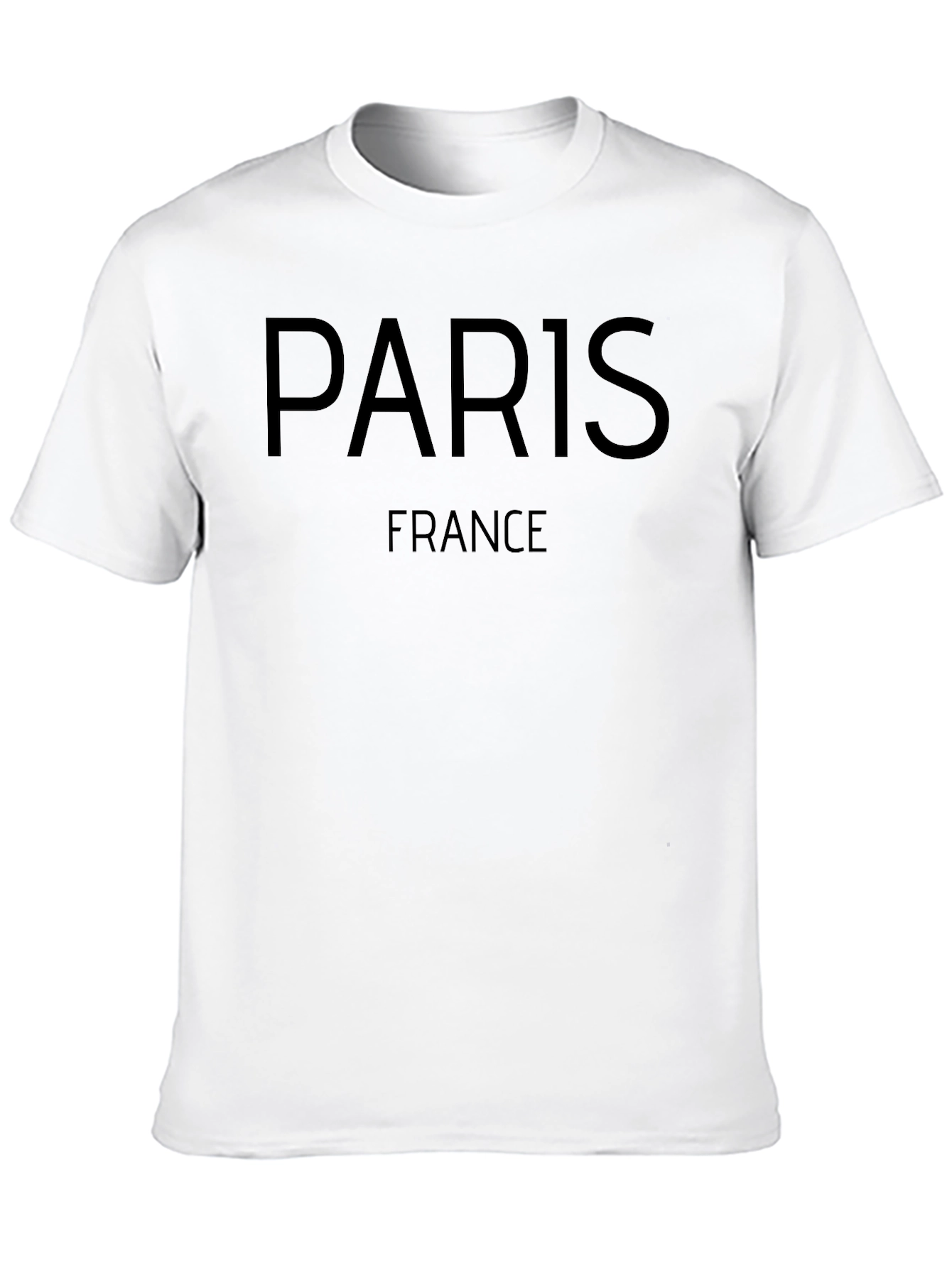 Black Paris France Black T-Shirt view 10