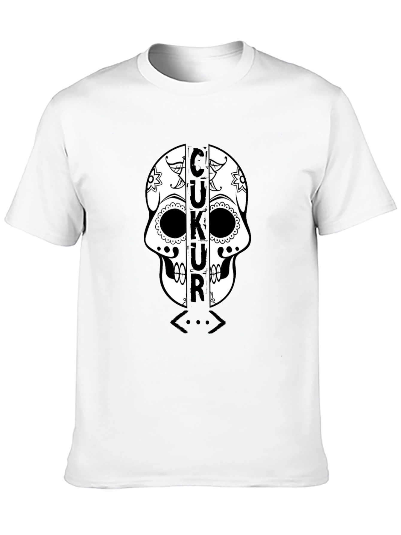 Black Çukur Skull T-Shirt - Black Graphic Tee view 10