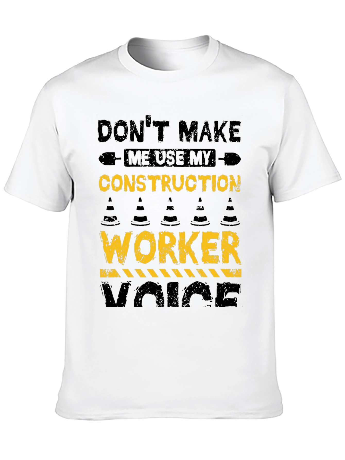 Black Construction Worker Voice T-Shirt view 10