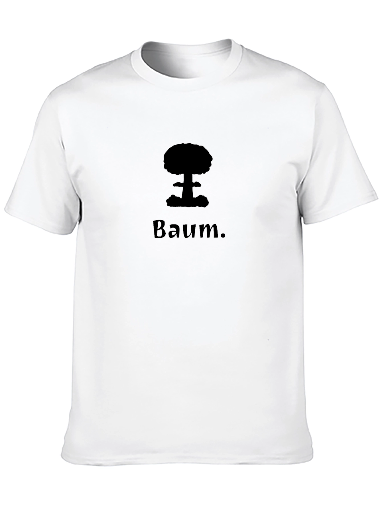 Black Baum Graphic Tee - Unisex Black Cotton T-Shirt view 10