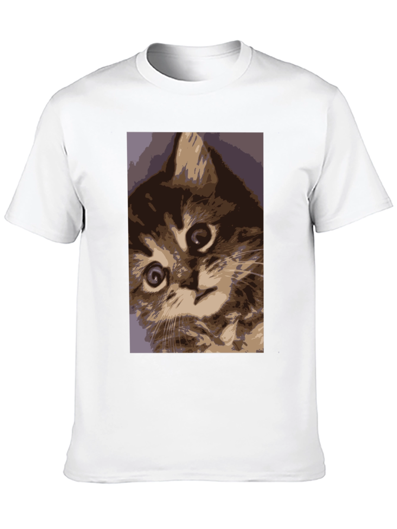 Black Curious Kitten Graphic Tee - Soft Cotton Comfort view 10