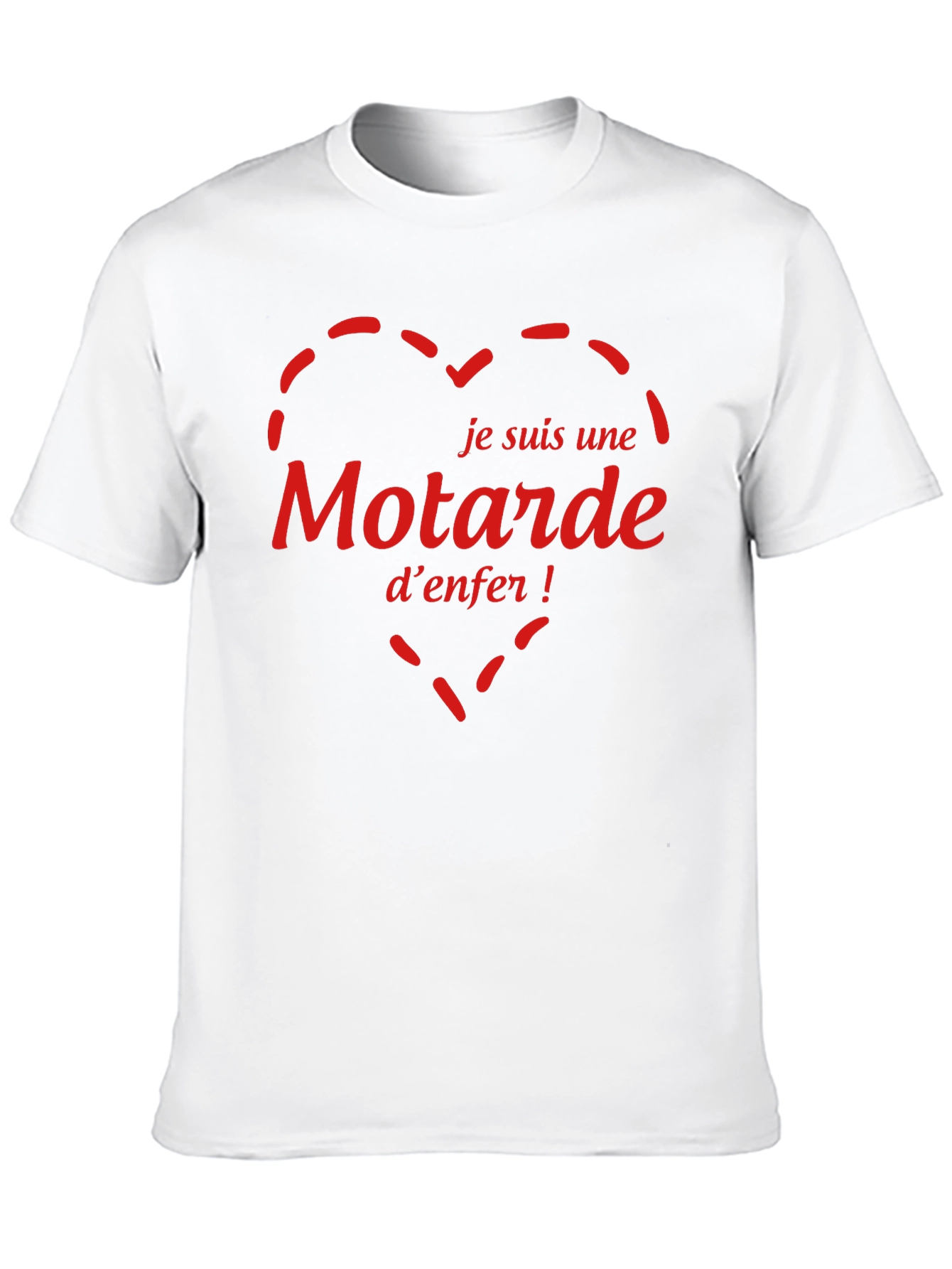 Black Je Suis Une Motarde D'Enfer T-Shirt view 10