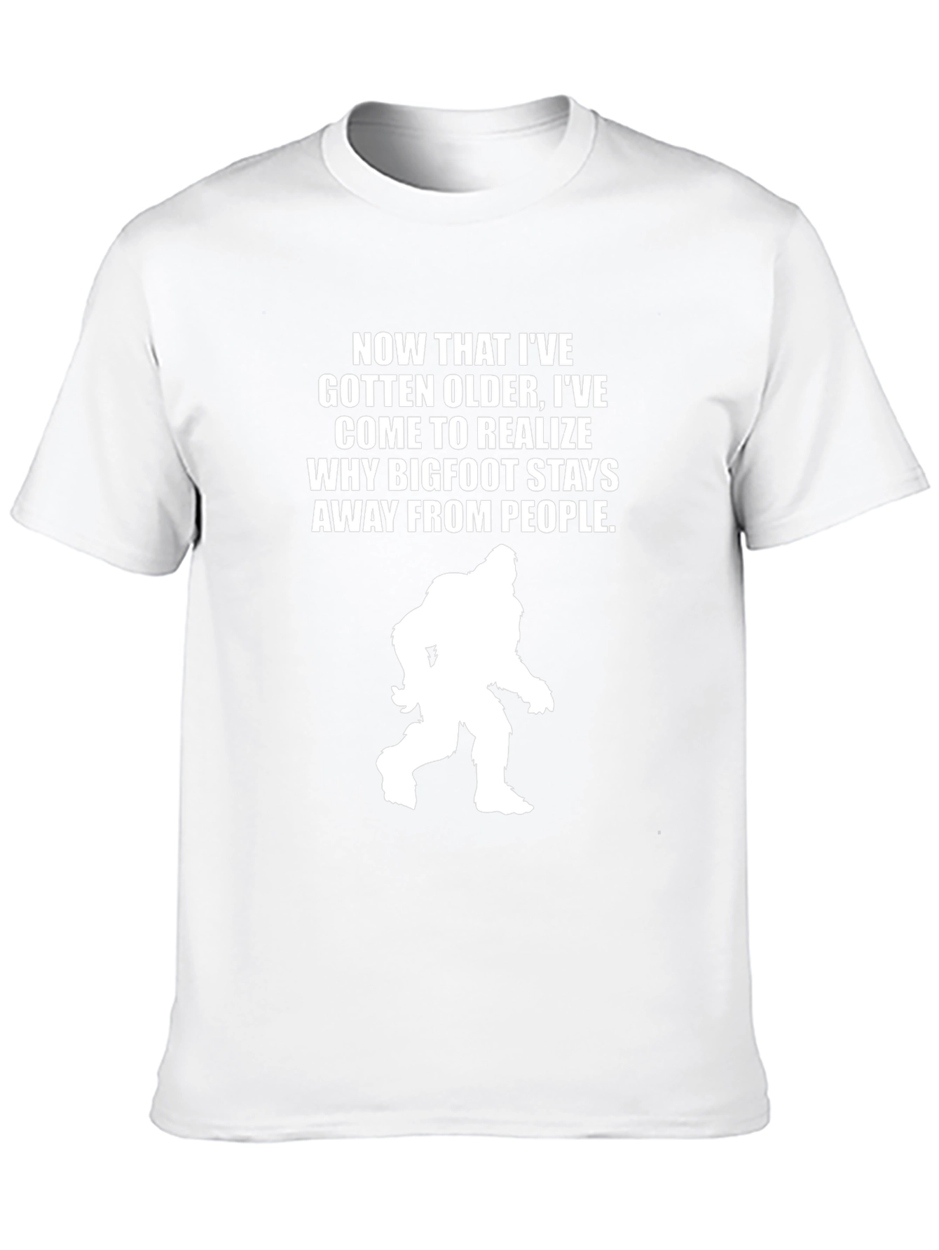 Black Bigfoot Humor Graphic Tee - Now That I've Gotten Older view 10
