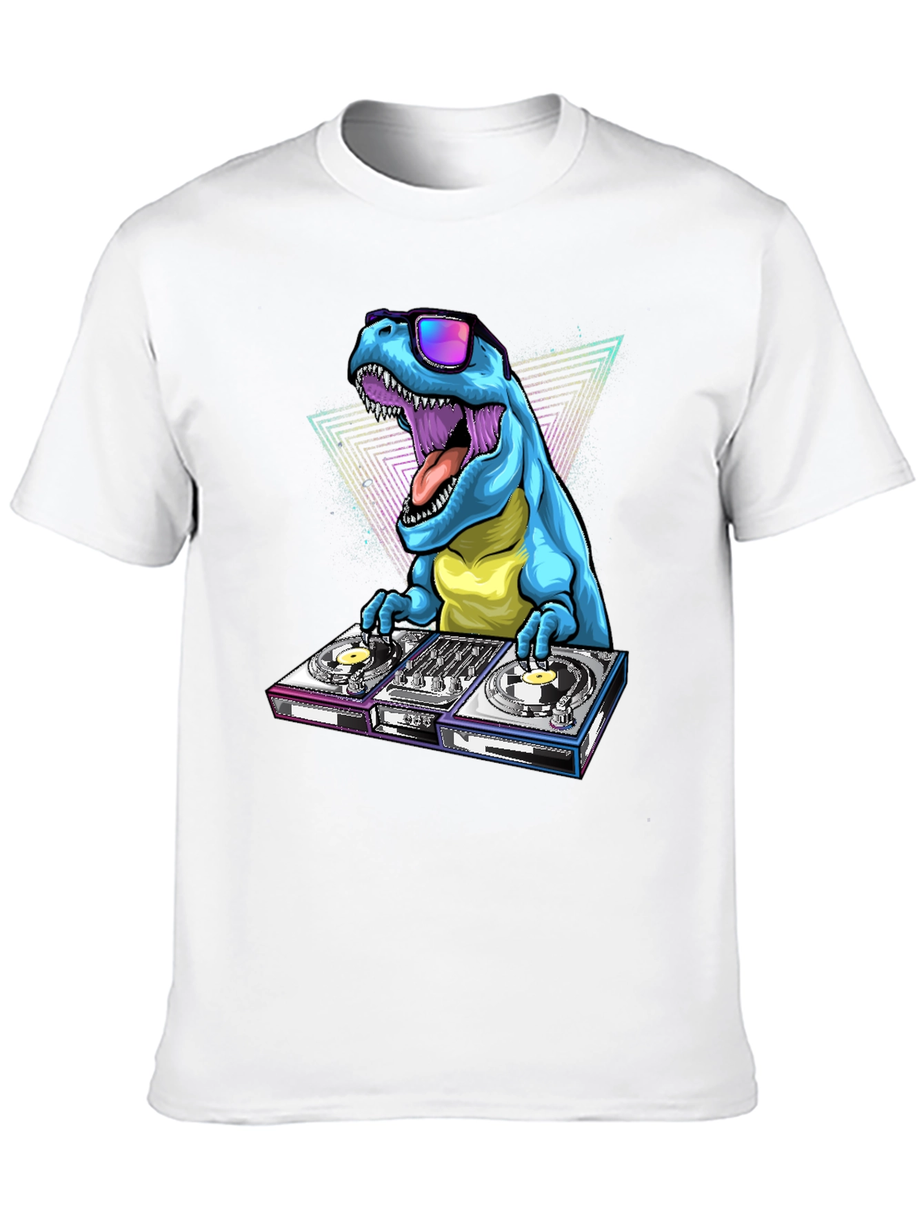 Black DJ Dinosaur Graphic Tee view 10
