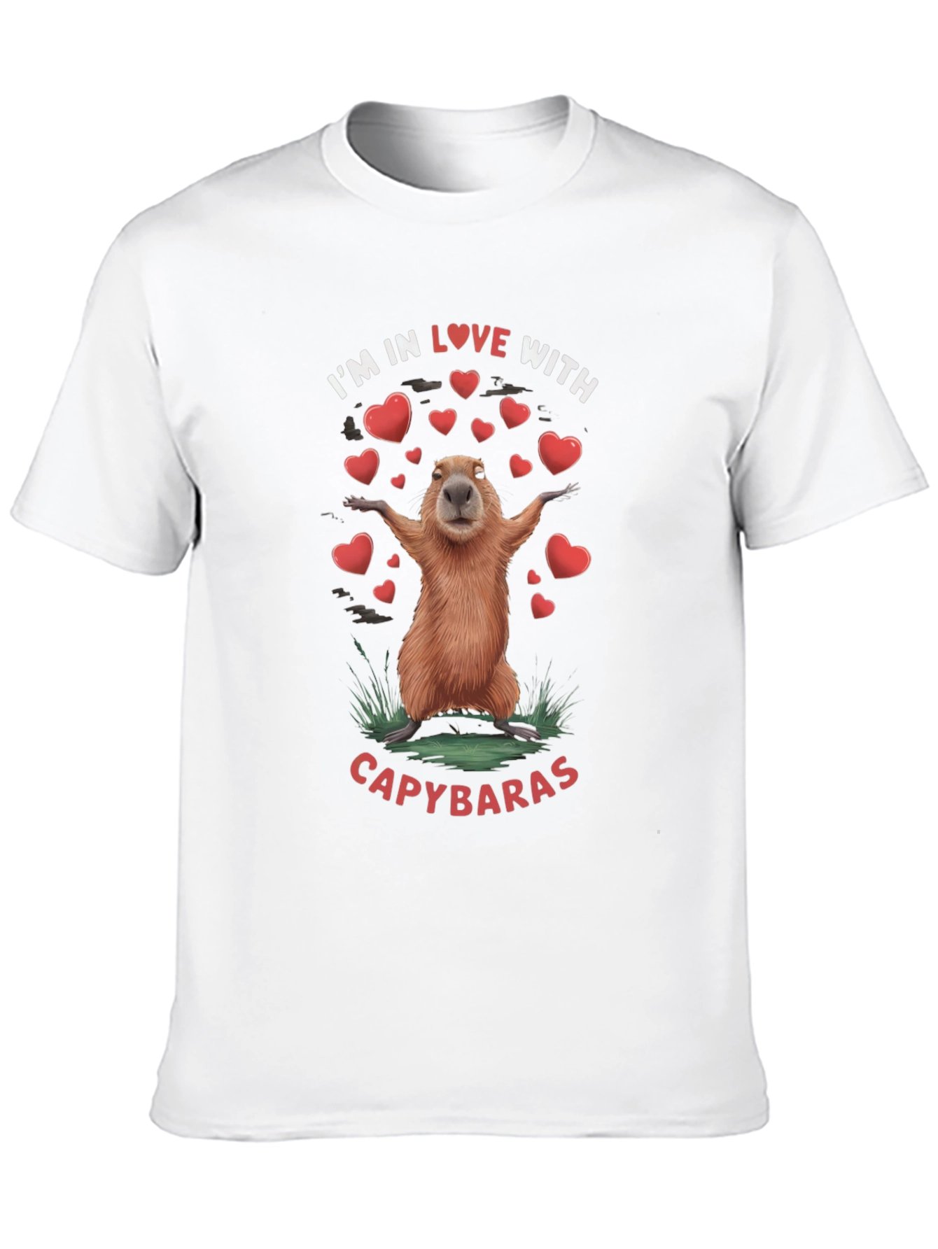 Black I Love Capybaras T-Shirt view 10