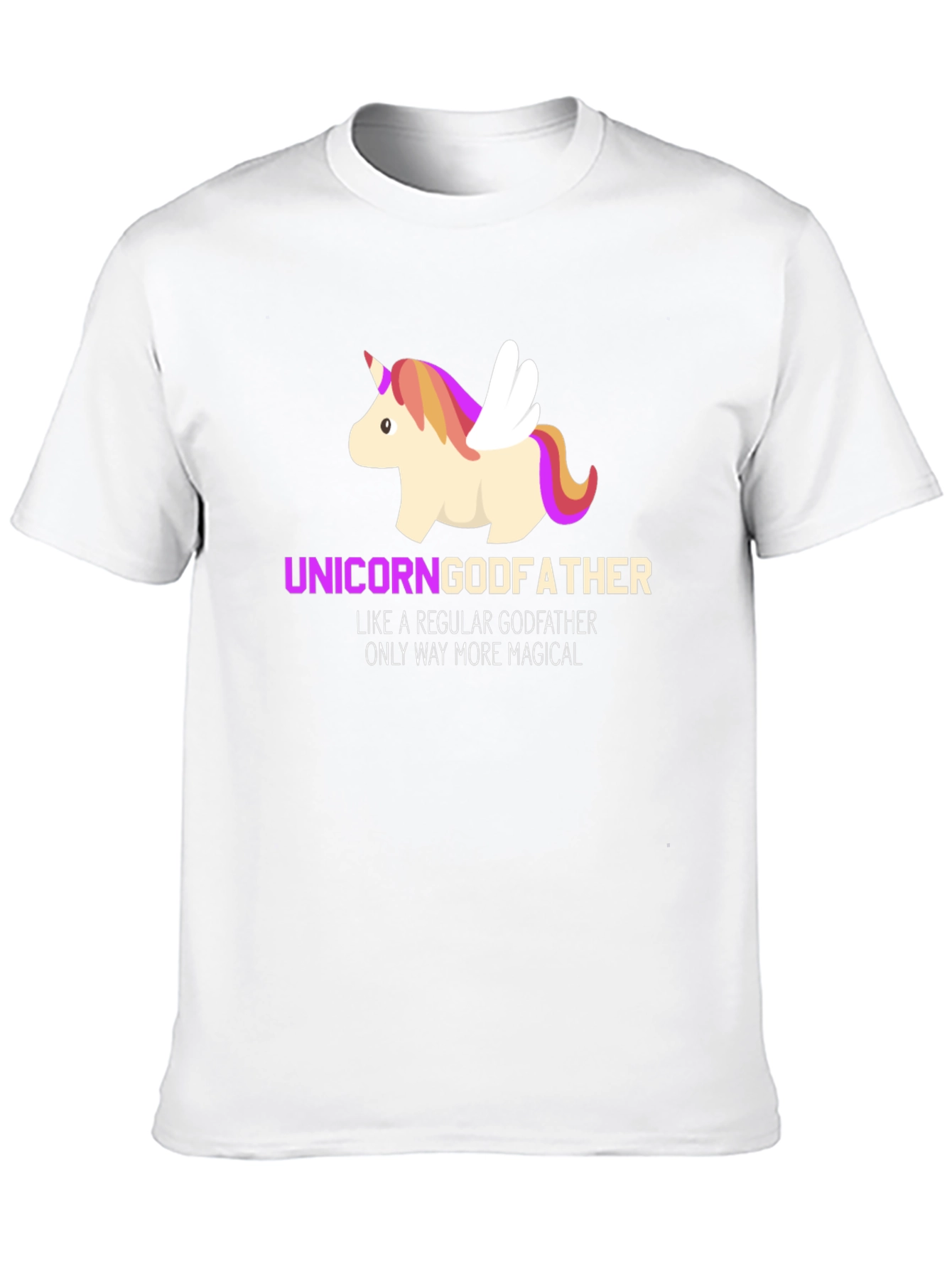 Black Unicorn Godfather T-Shirt - Magical Father's Day Gift view 10