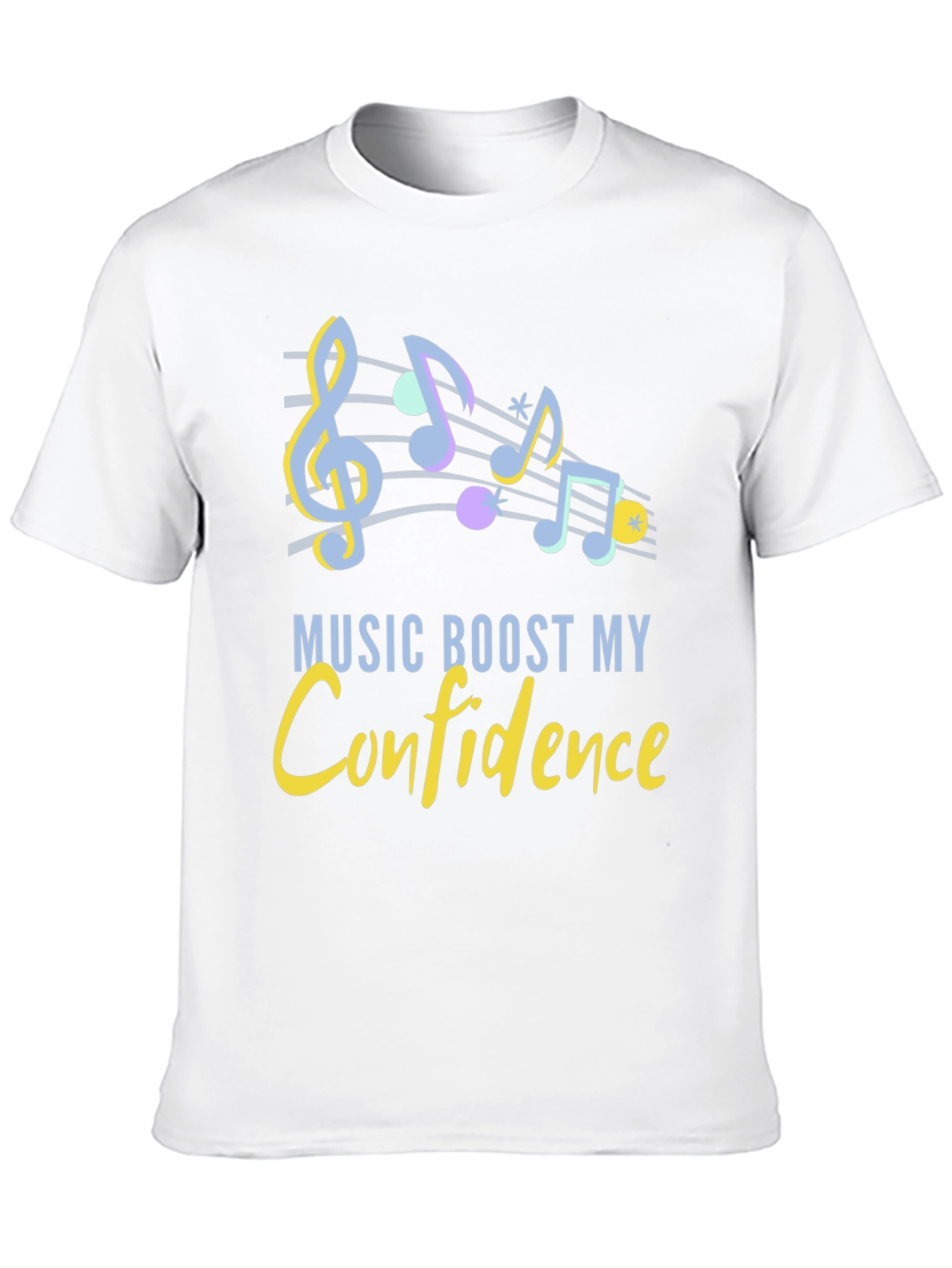 Black Music Boosts Confidence Graphic T-Shirt view 10