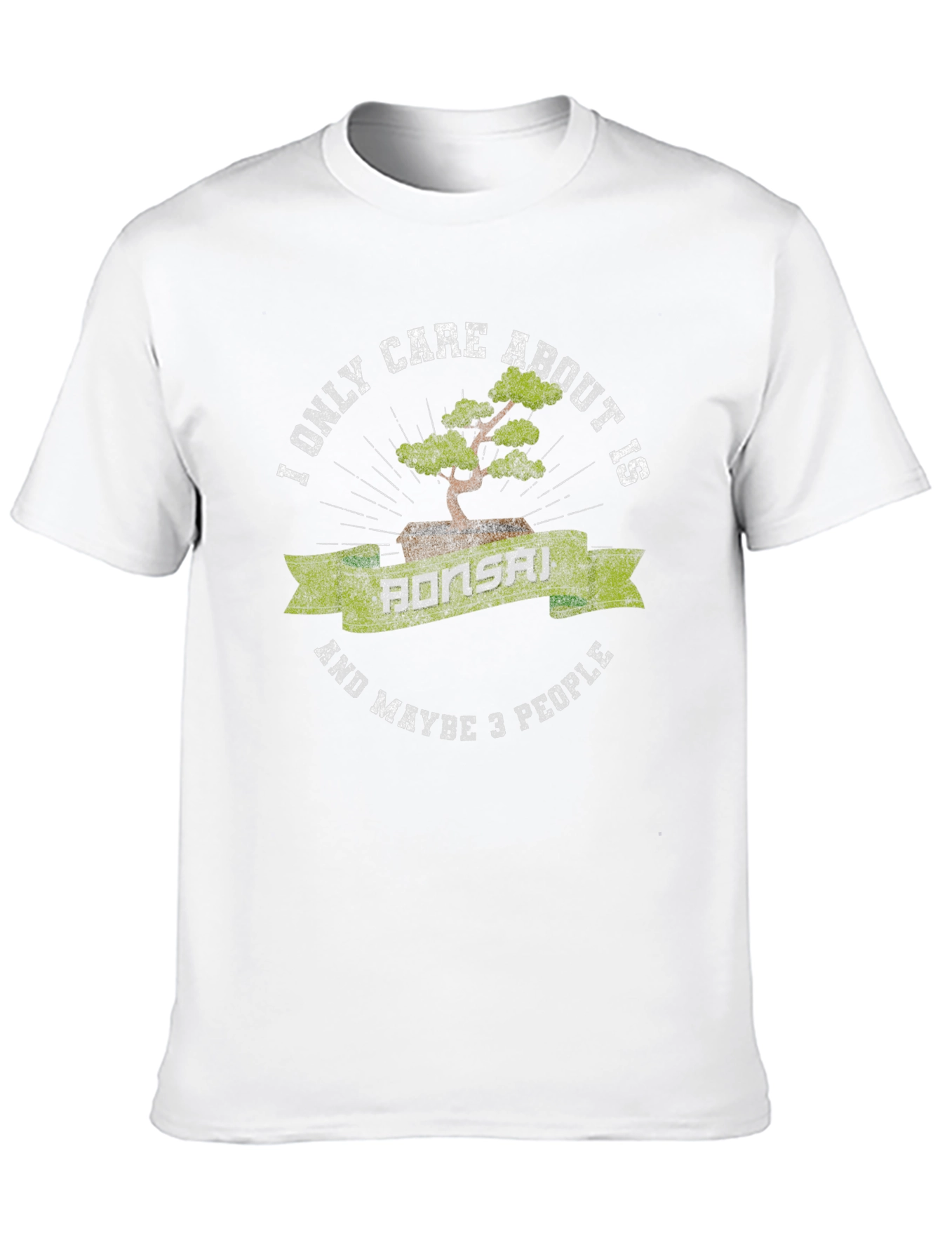 Black Bonsai and 3 People Graphic T-Shirt view 10