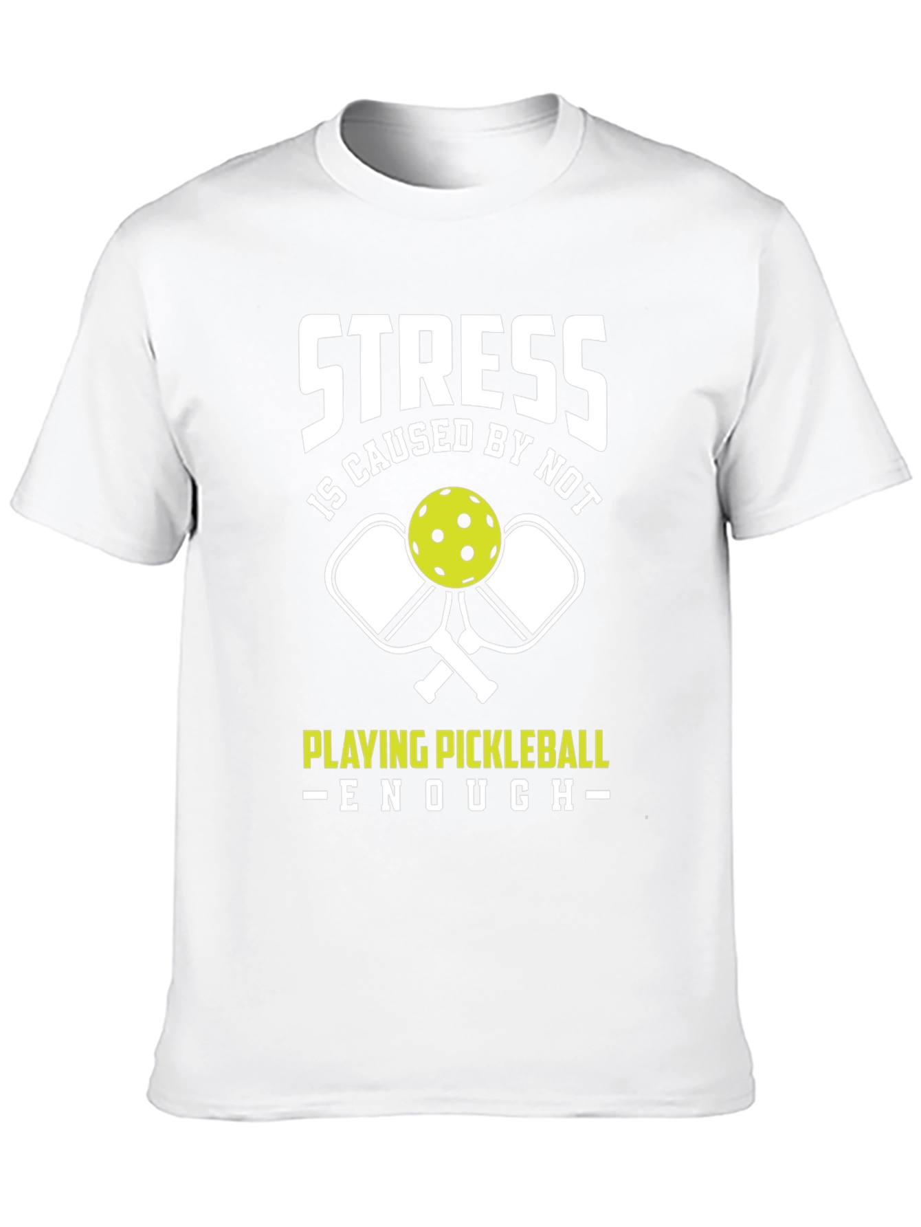 Black Funny Pickleball T-Shirt - Stress Relief Tee view 10