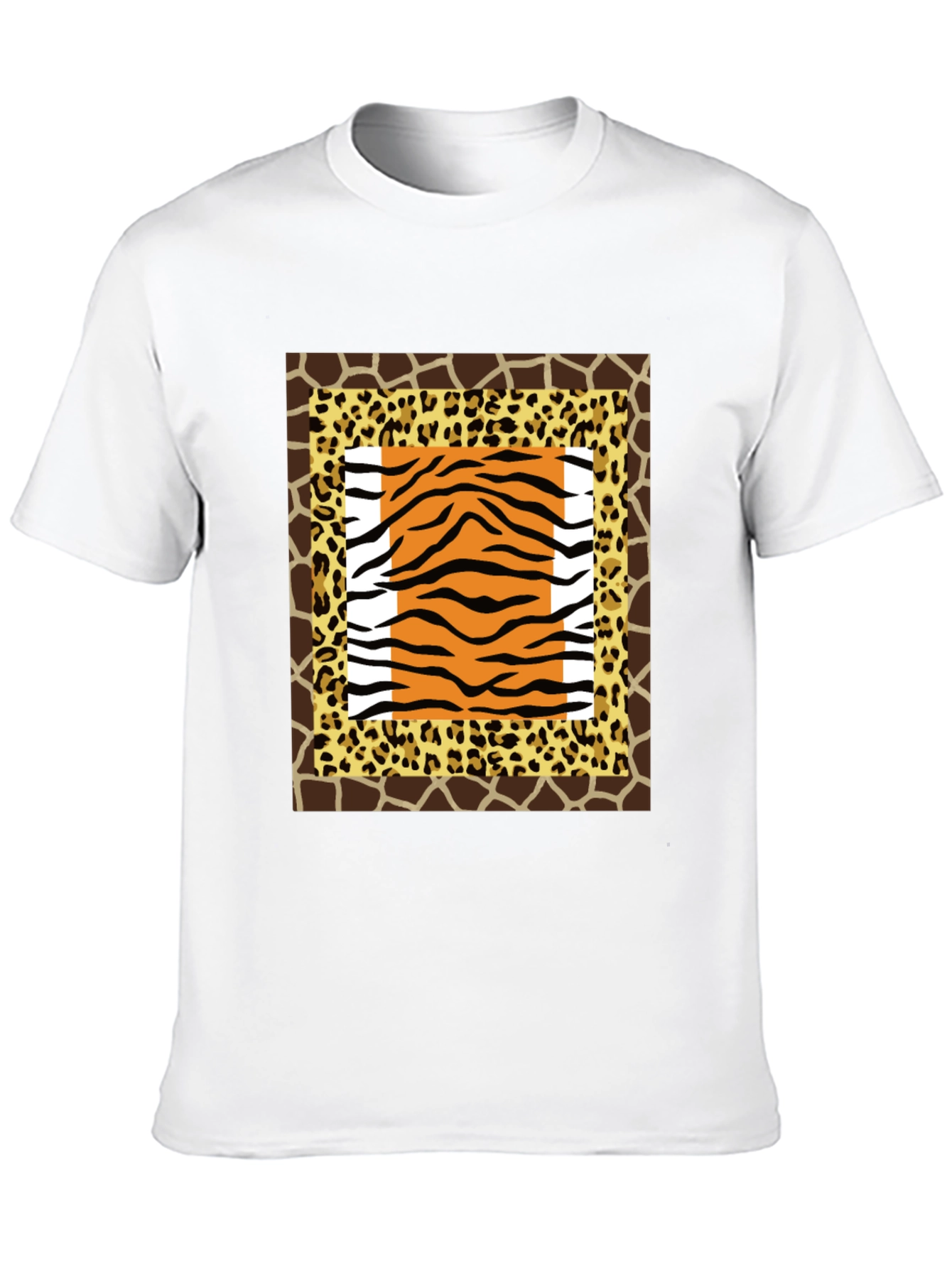 Black Animal Print Graphic Tee - Bold Style view 10