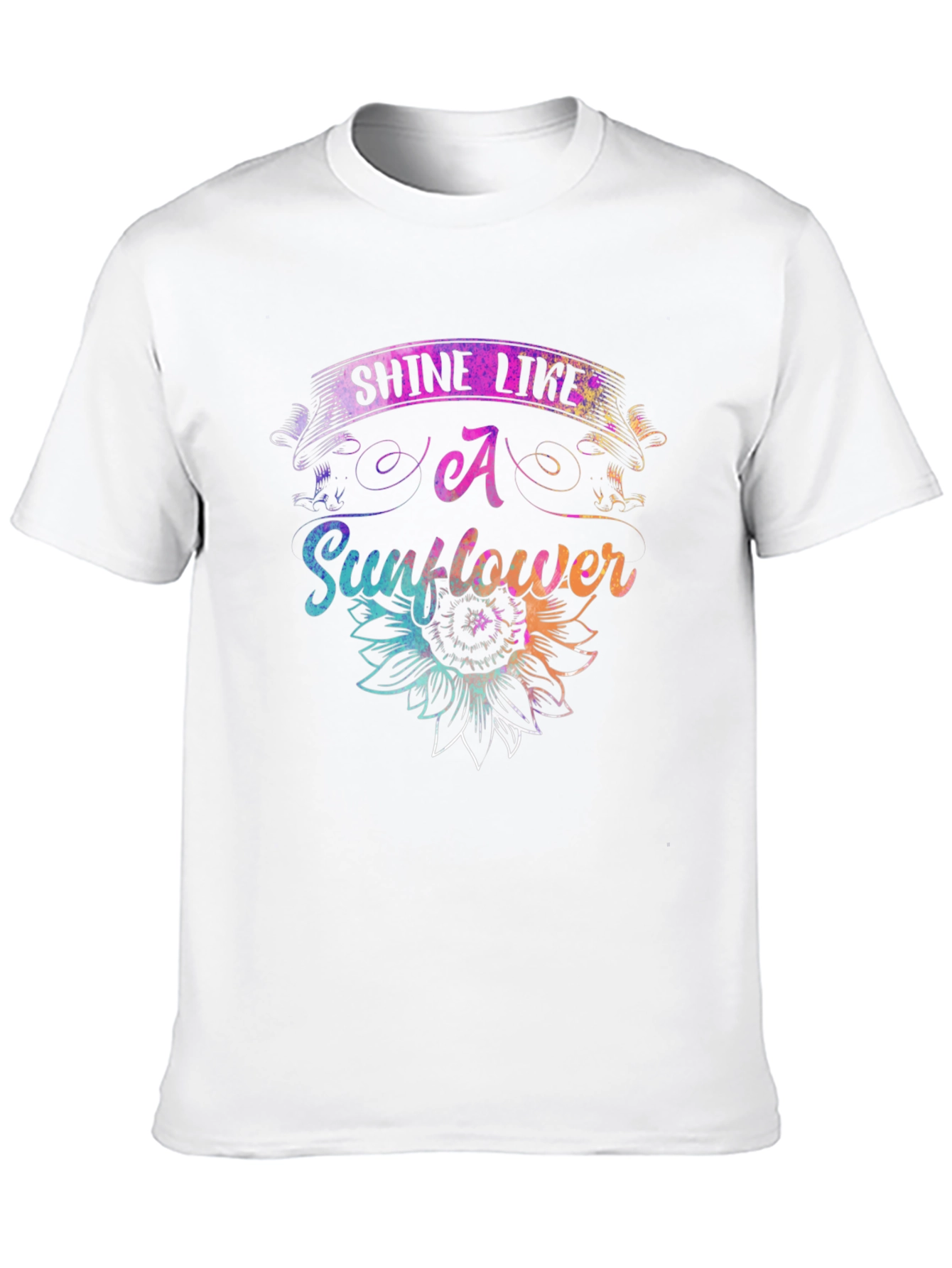 Black Shine Like A Sunflower Graphic T-Shirt view 10