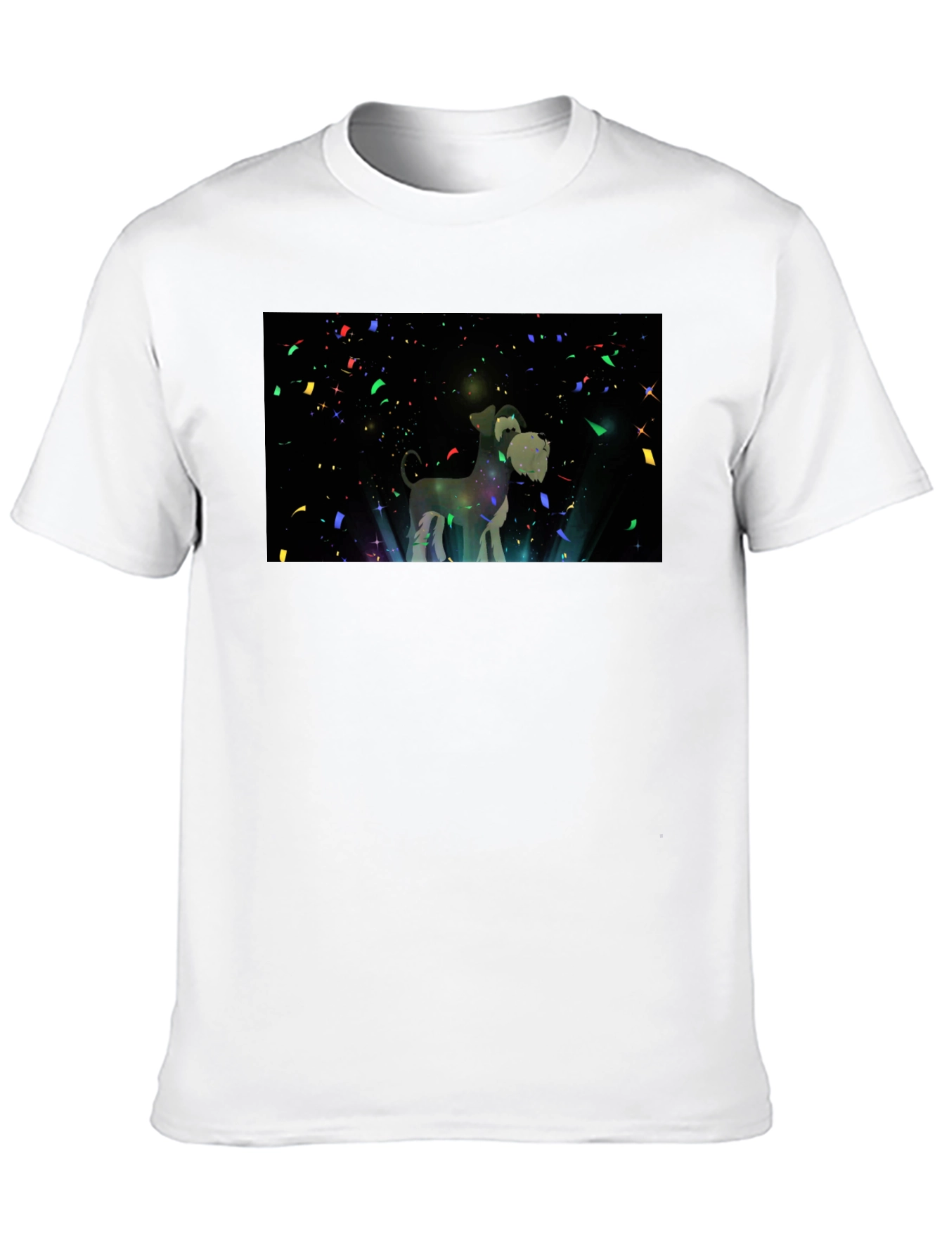 Black Dog Lover's Starry Night T-Shirt view 10