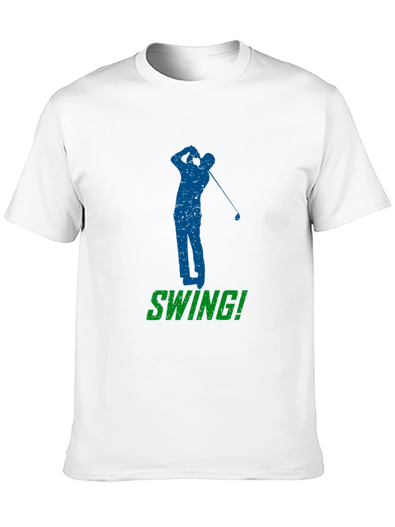 Black Golf Swing T-Shirt - Black Golfer Tee view 10