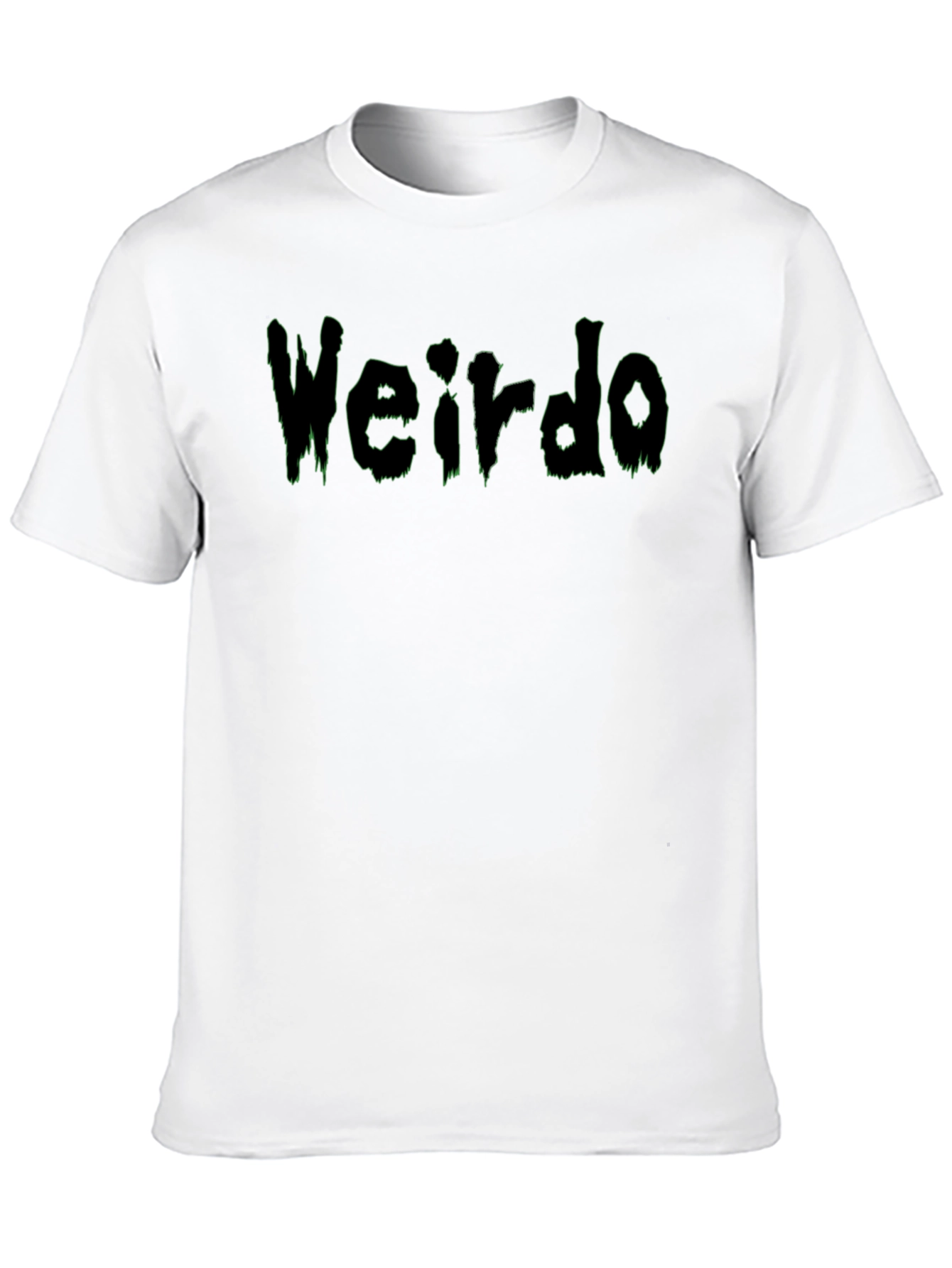 Black Weirdo Graphic Print Black T-Shirt view 10