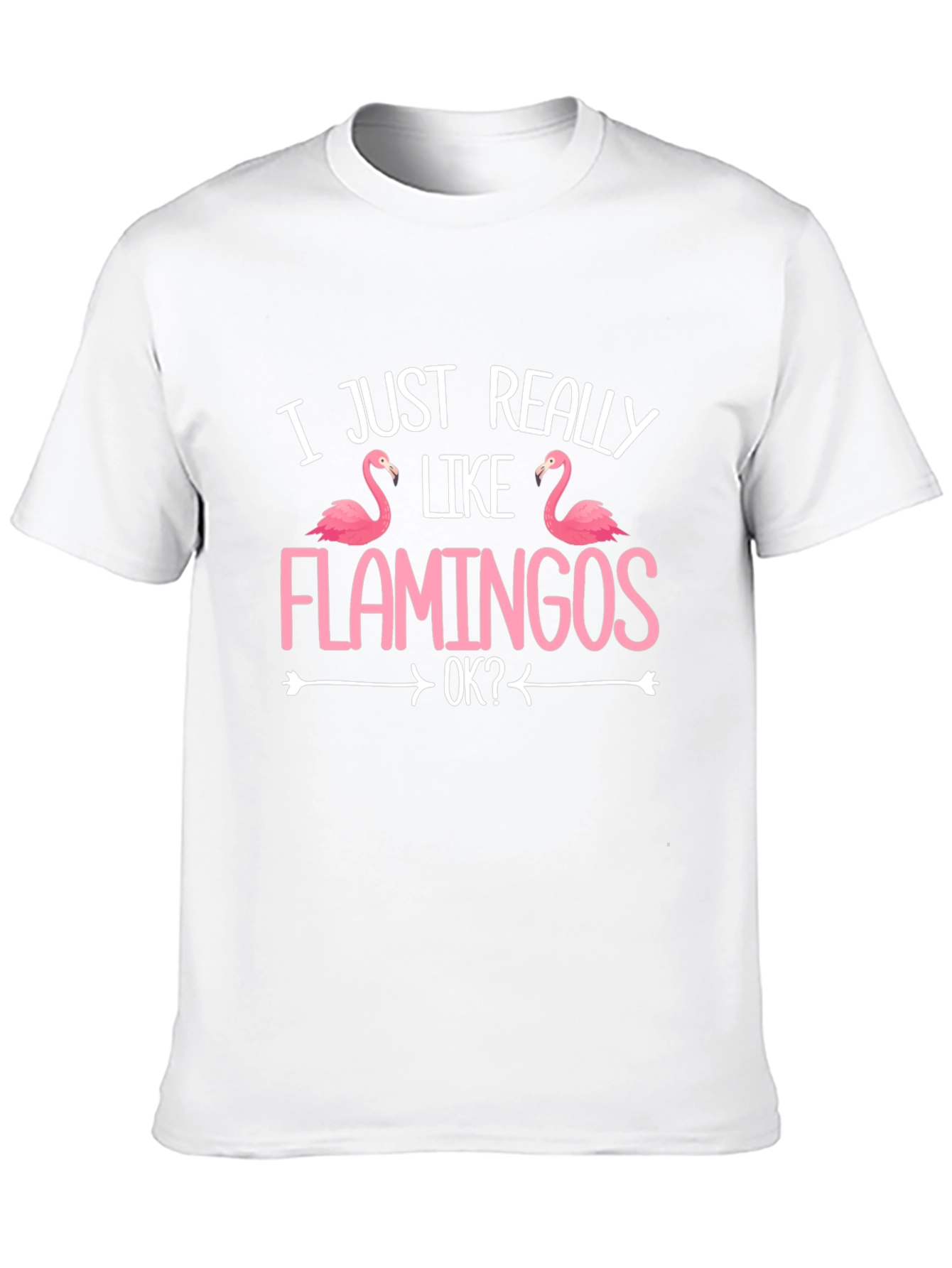 Black Funny Flamingo T-Shirt - I Just Really Like Flamingos view 10