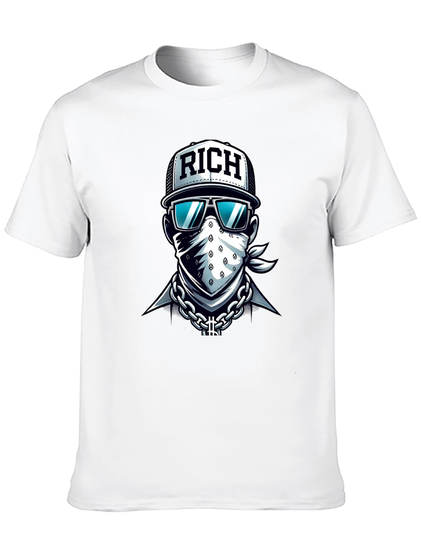 Black Rich Graphic T-Shirt - Urban Streetwear Style view 10