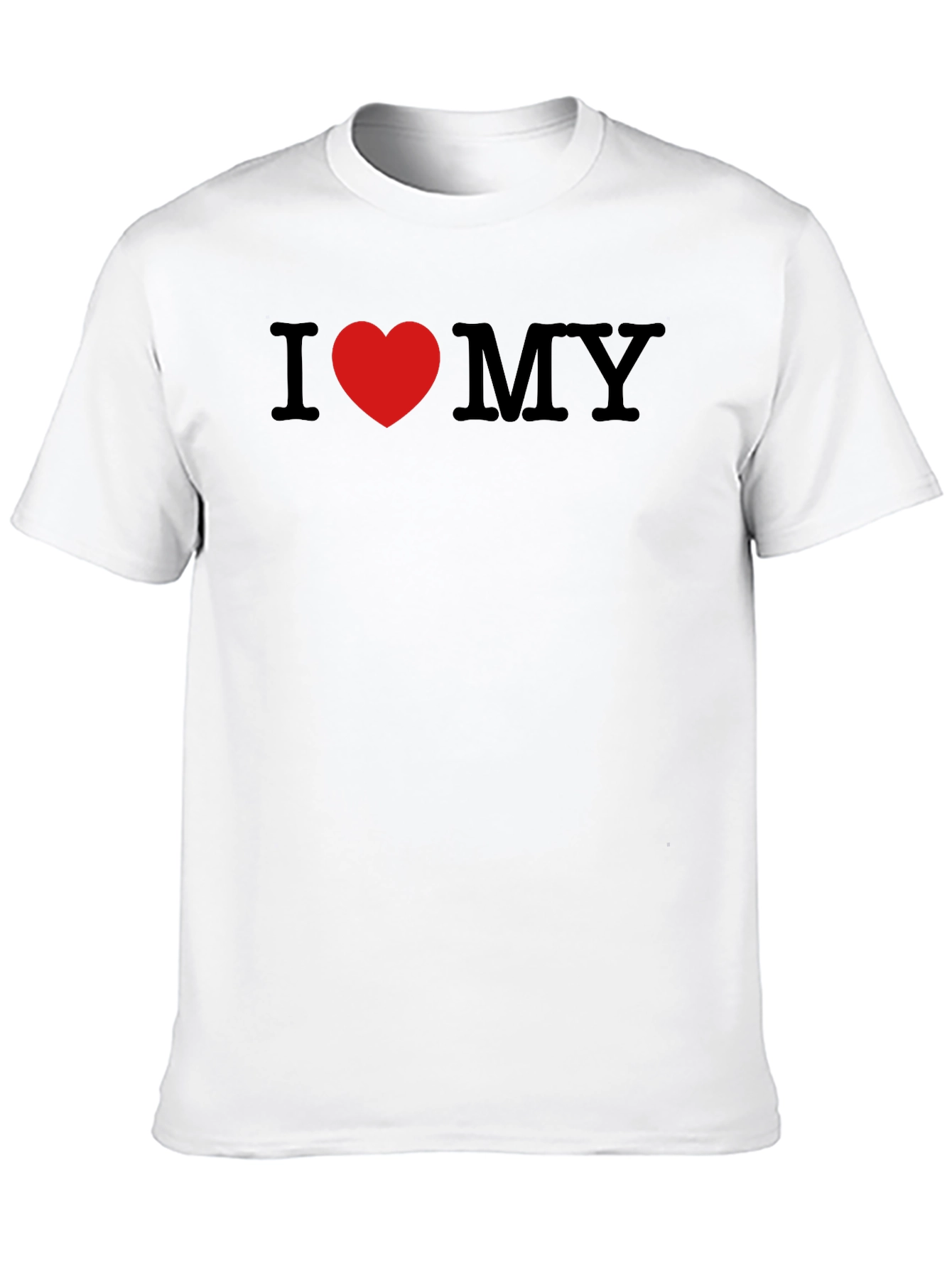 Black I Heart MY T-Shirt - Black Cotton Blend Tee view 10