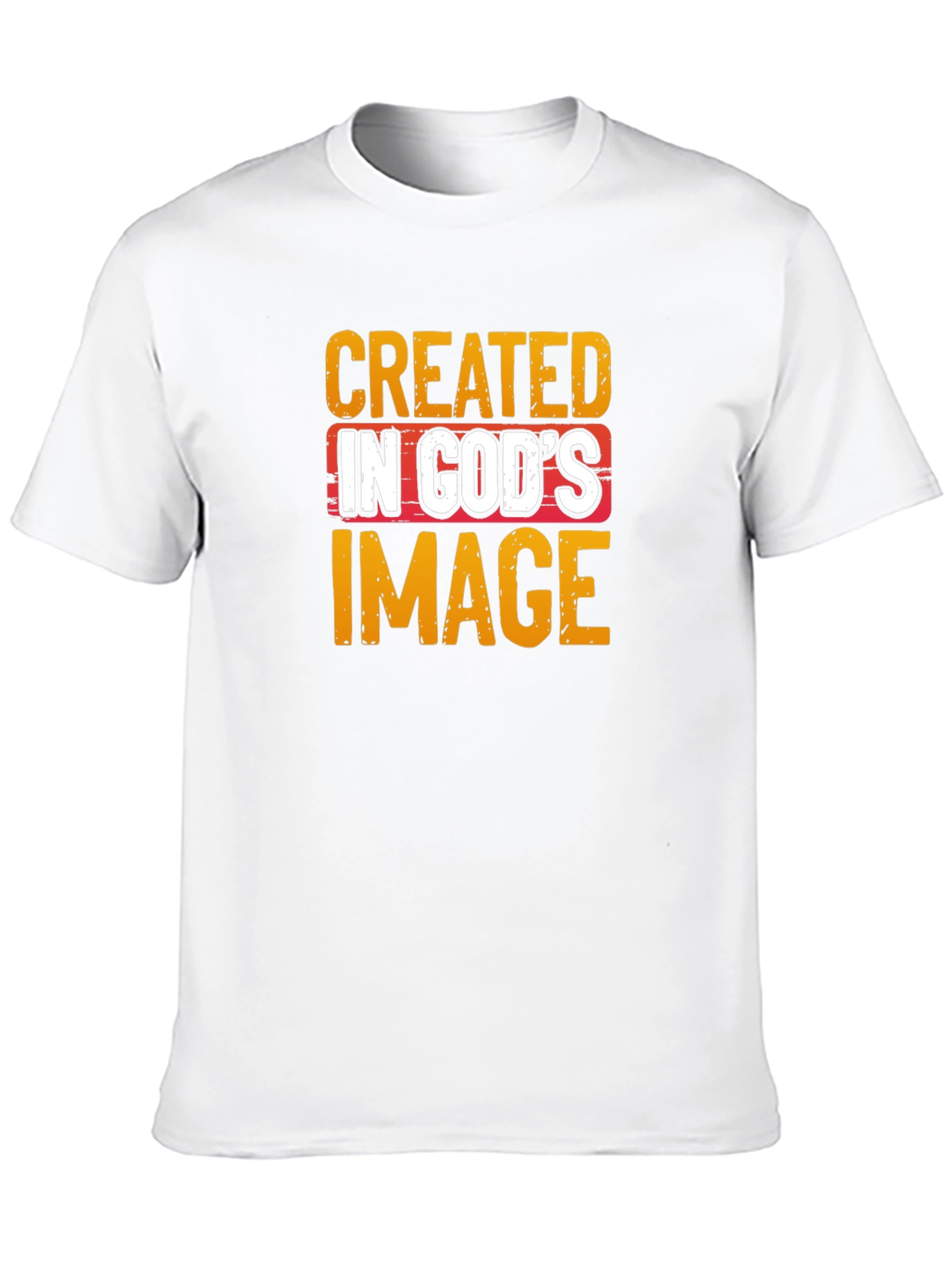 Black Created in God's Image Black Graphic Tee view 10