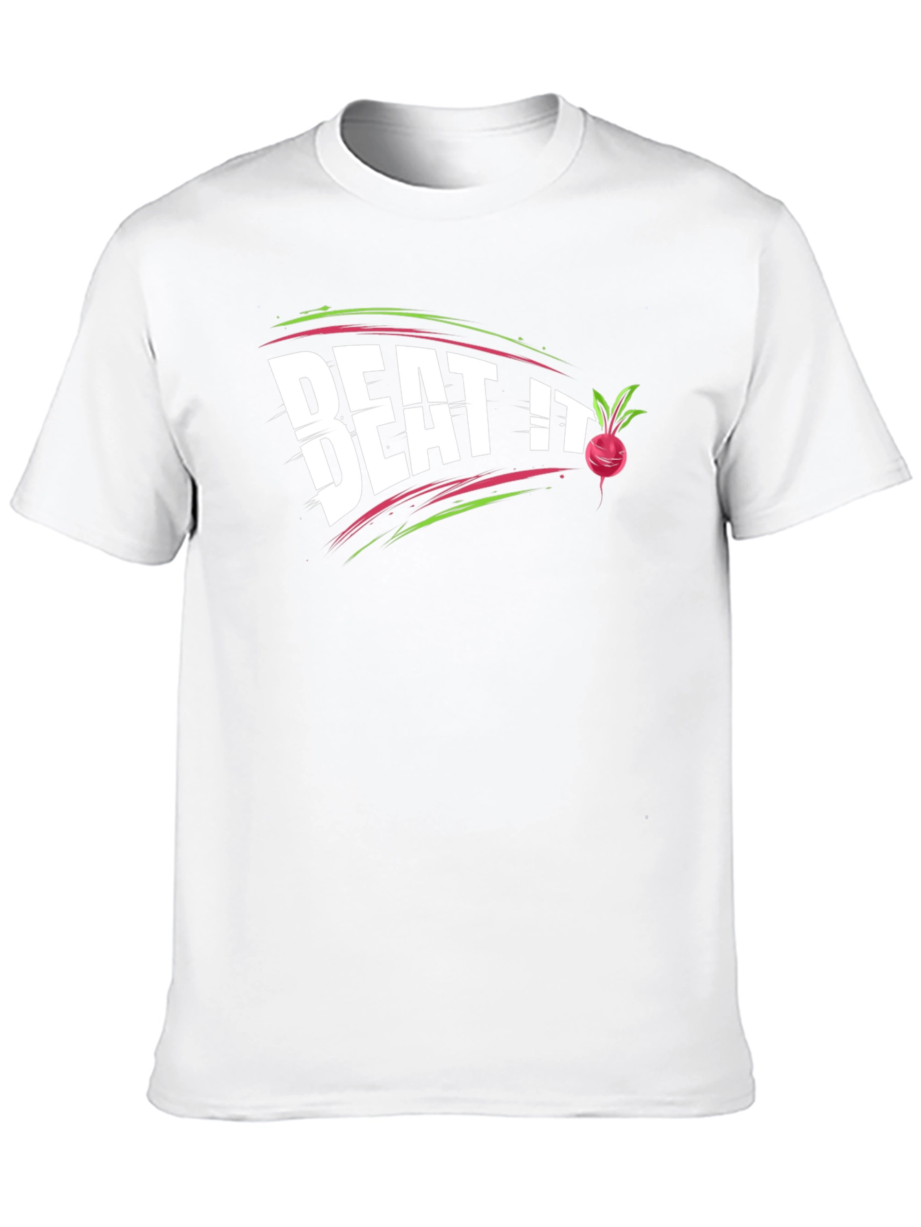 Black Beat It Beet Pun T-Shirt - Funny Vegetable Tee view 10