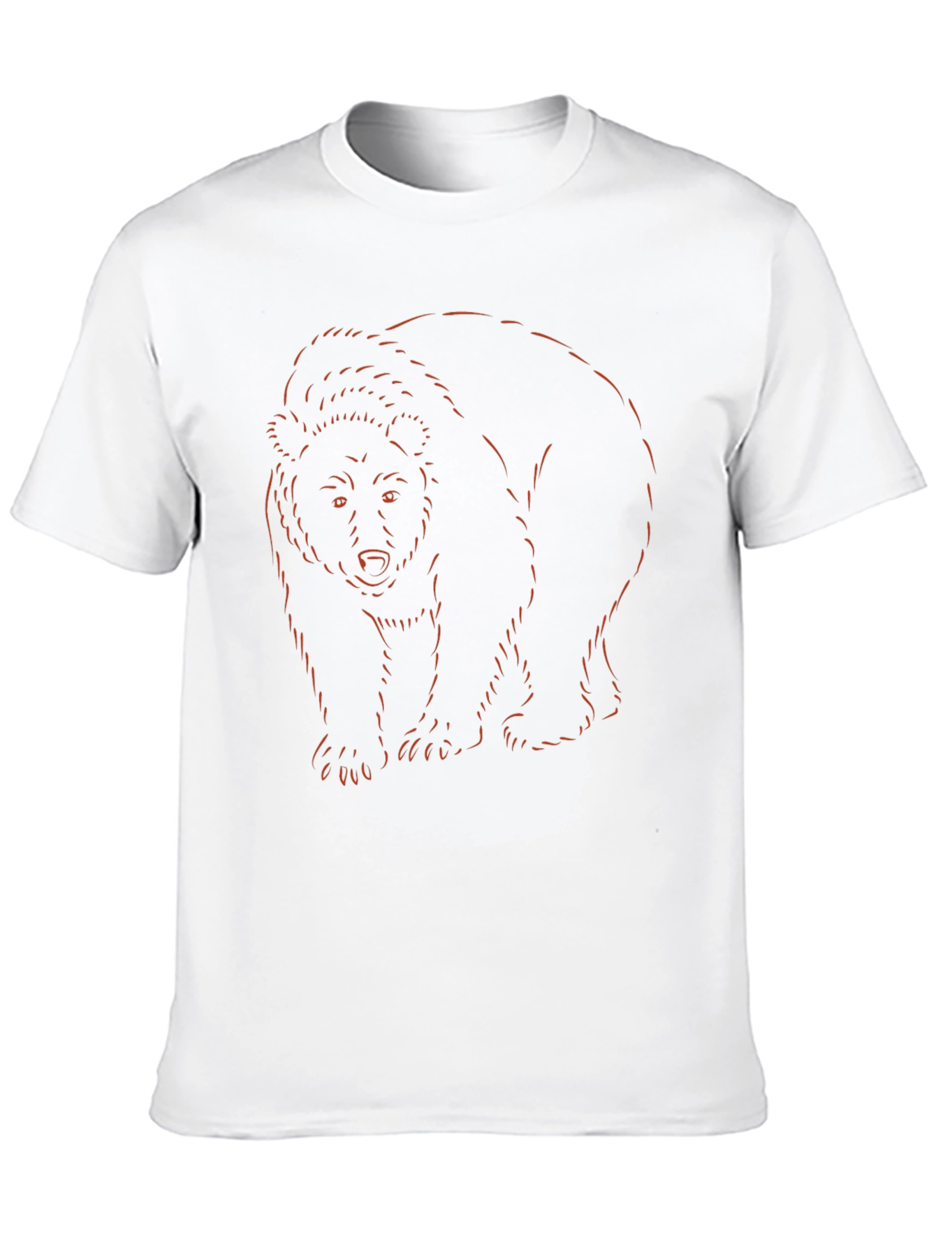 Black Bear Outline Graphic Tee - Soft Cotton Blend view 10