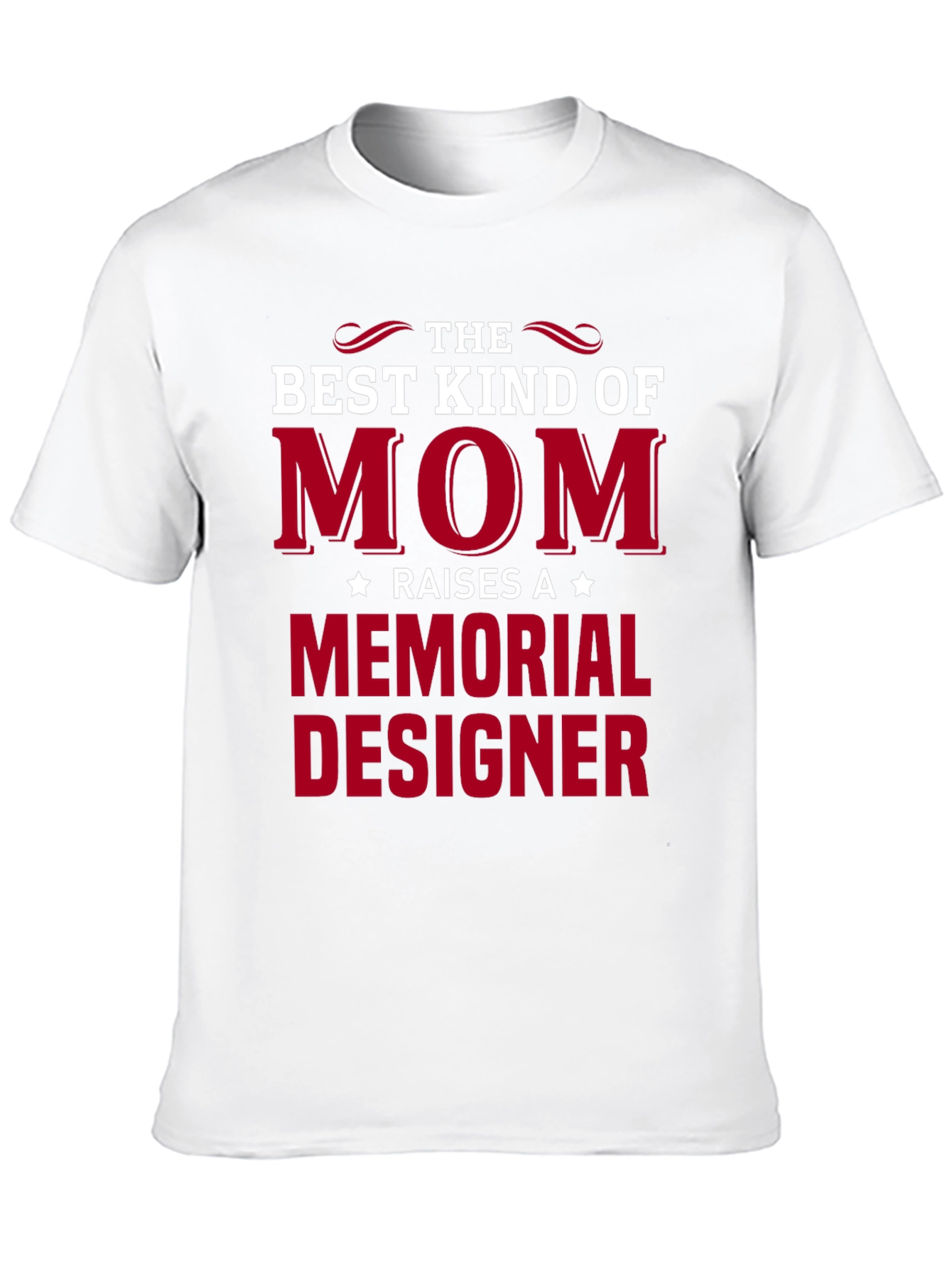 Black Best Kind of Mom Memorial Designer T-Shirt view 10
