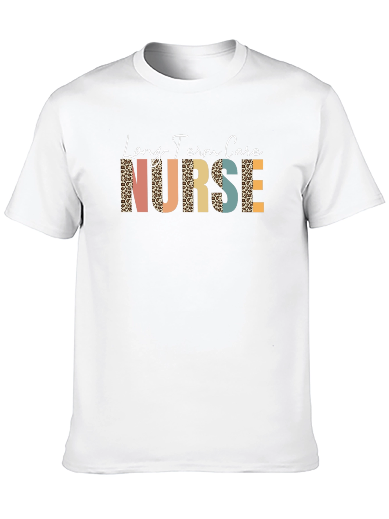 Black Long Term Care Nurse Graphic T-Shirt view 10