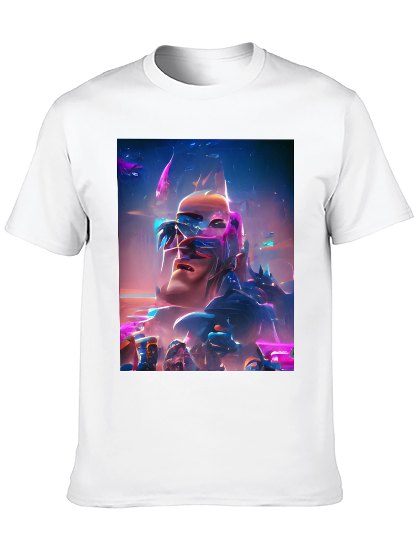 Black Abstract Art Graphic Tee view 10