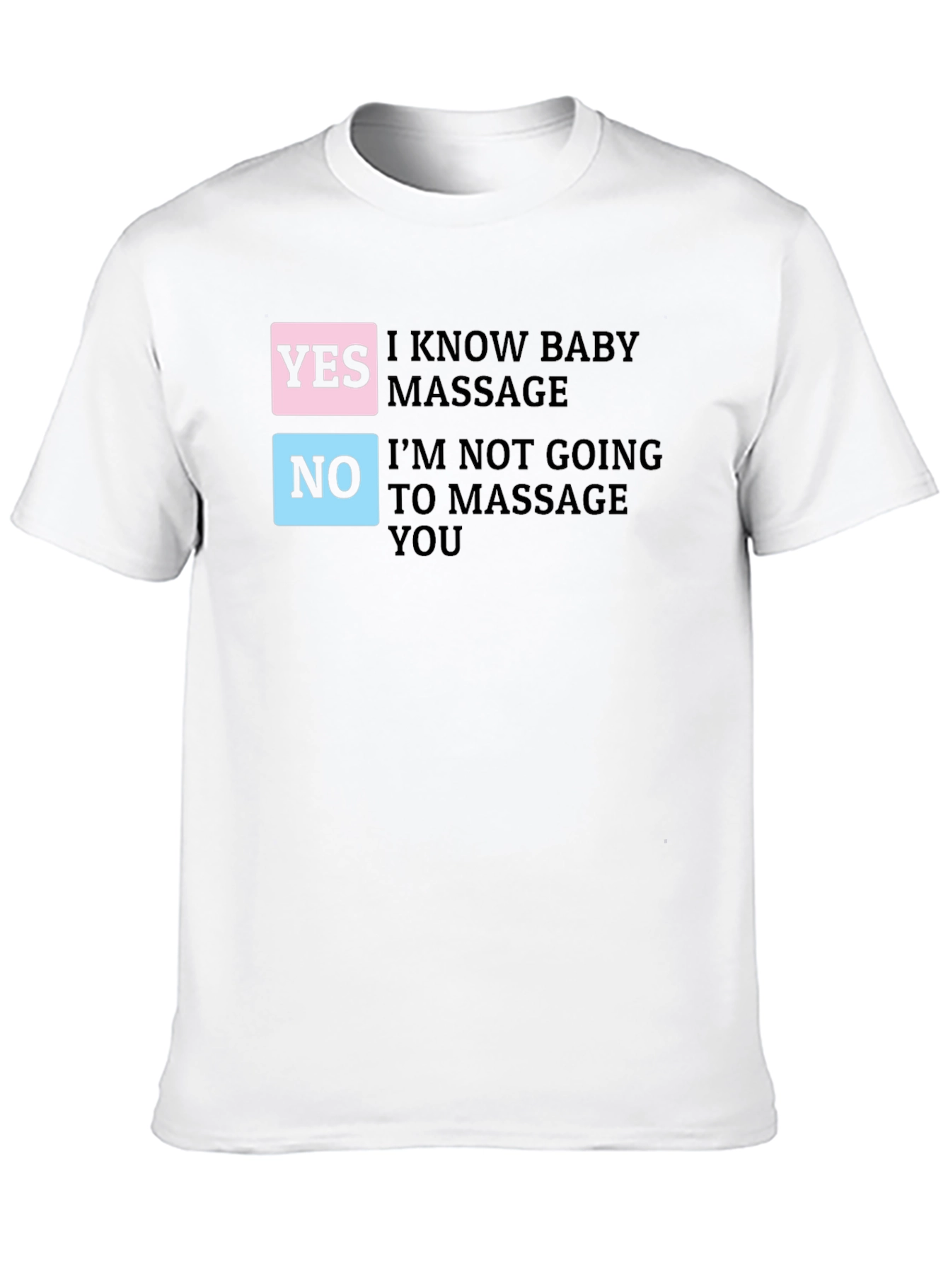 Black Funny Baby Massage T-Shirt view 10