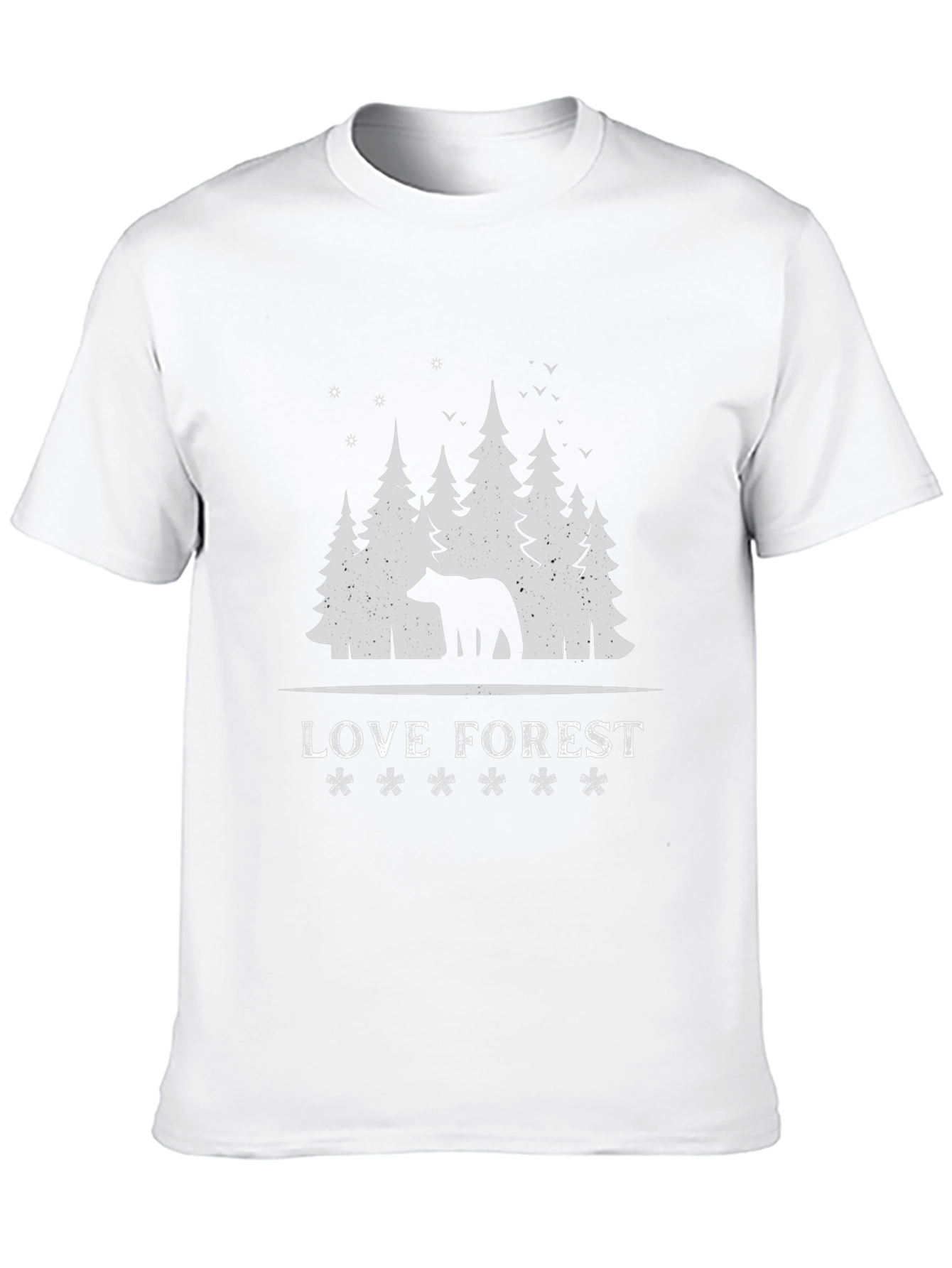 Black Love Forest Bear Graphic Tee view 10