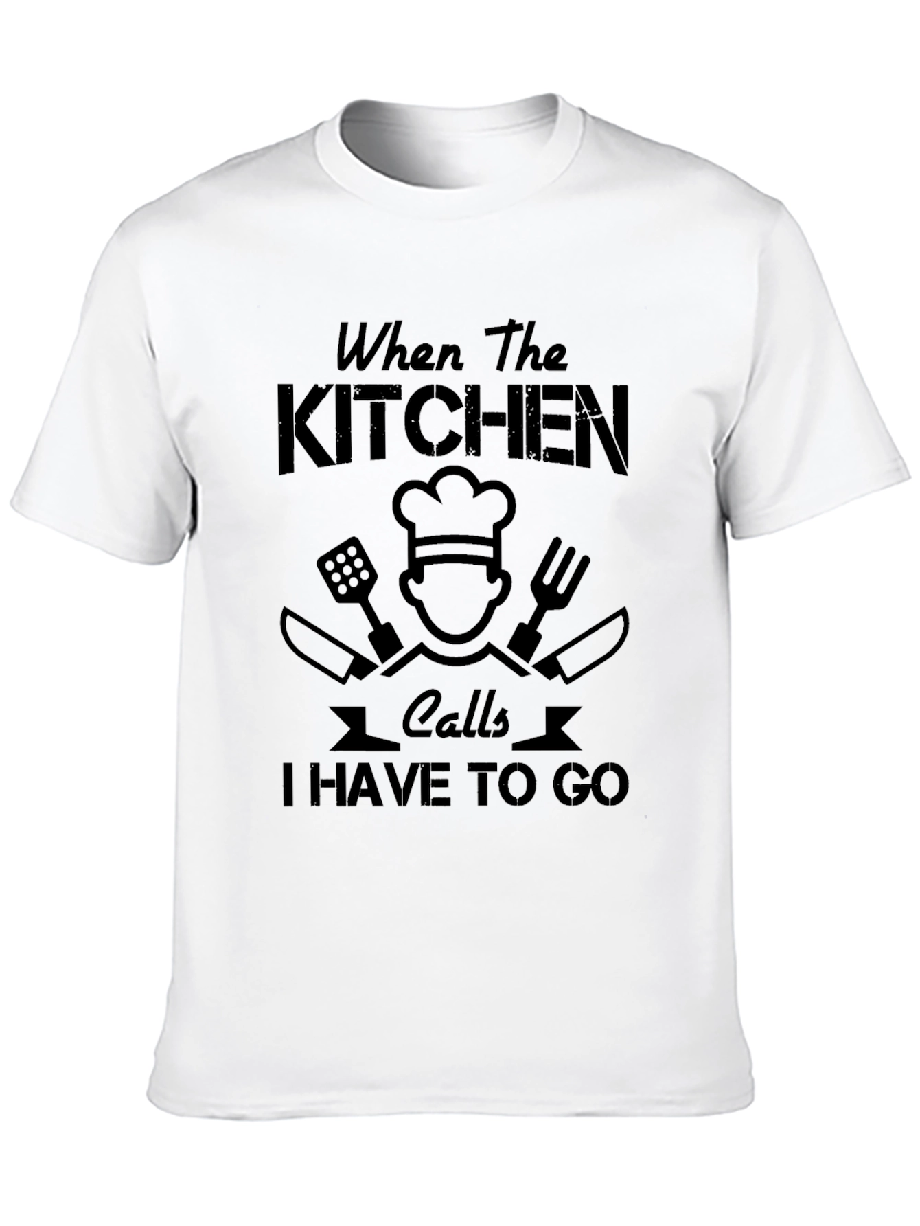 Black Chef's Call T-Shirt - Kitchen Humor Tee view 10