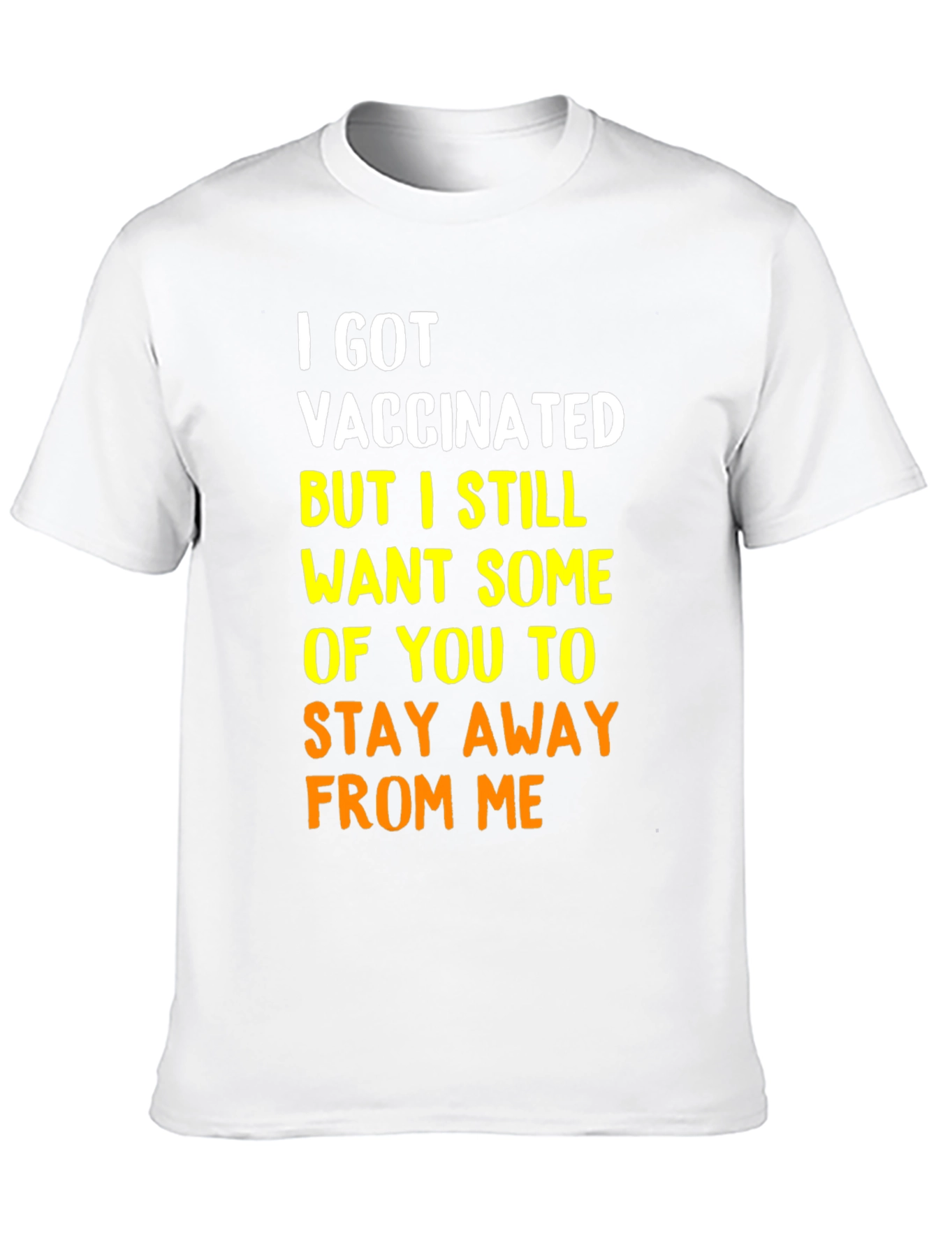 Black Vaccinated Graphic Tee - Stay Away From Me Shirt view 10