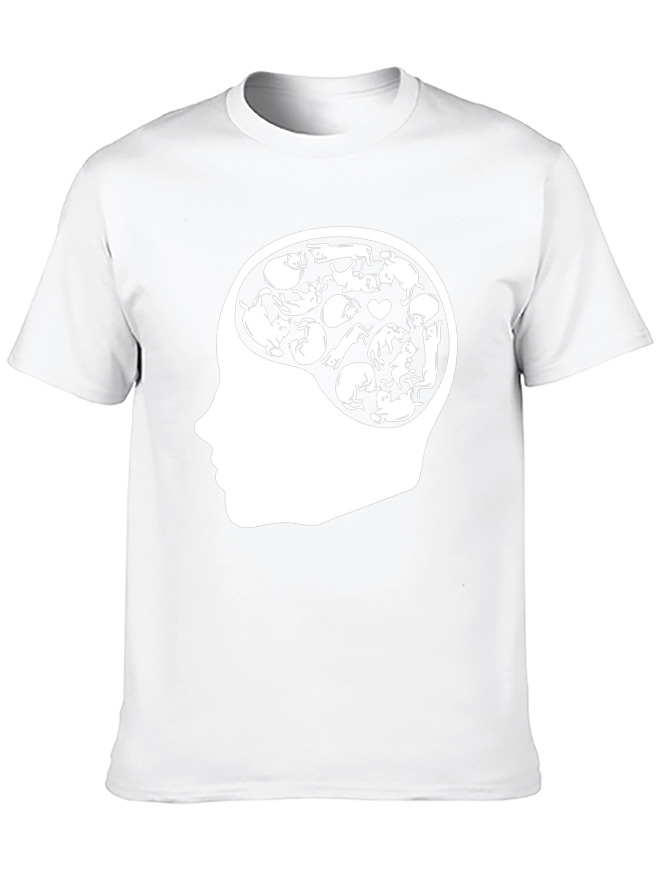 Black Cat Brain T-Shirt - Crazy Cat Lover Tee view 10