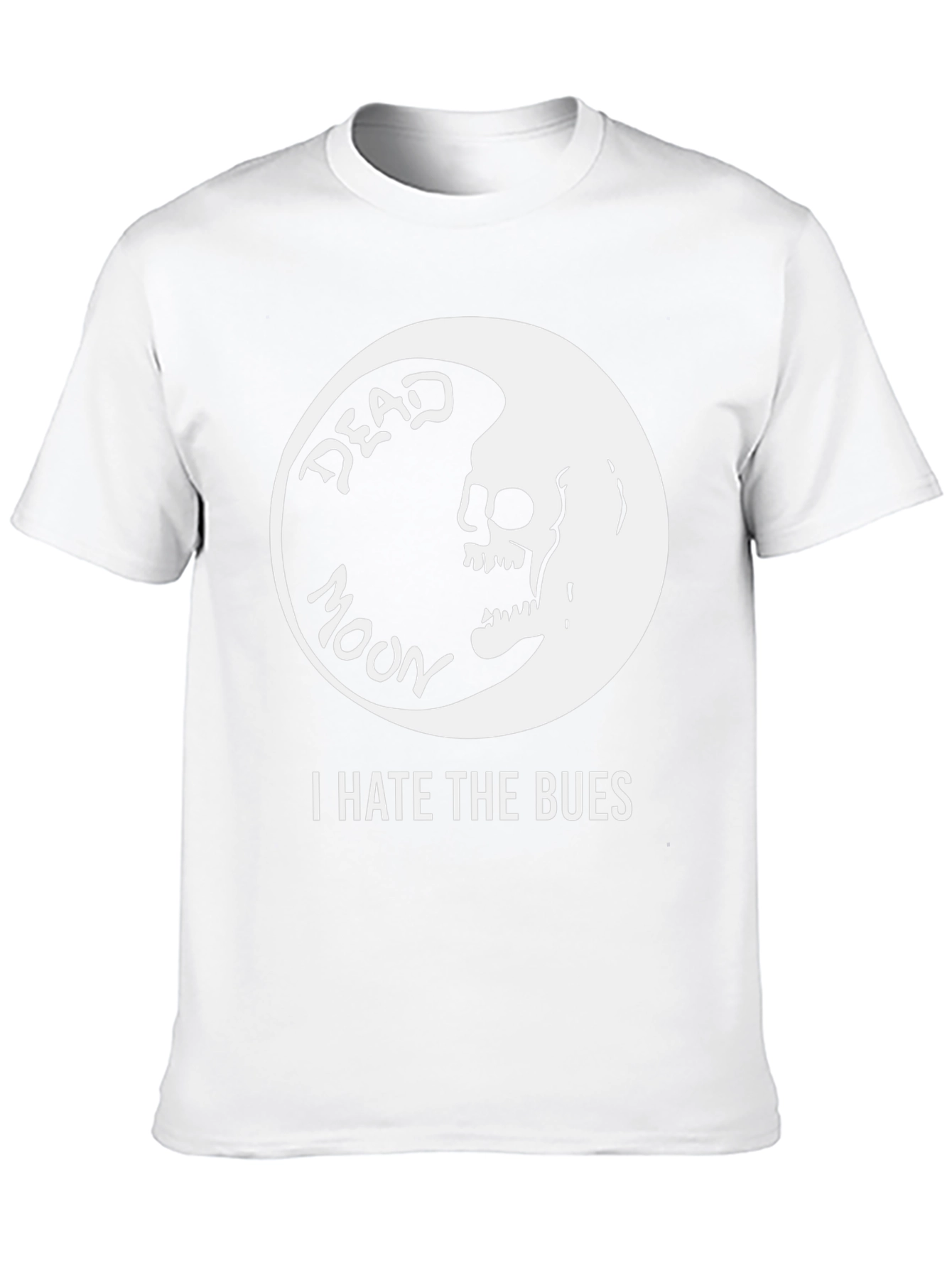 Black Dead Moon T-Shirt - I Hate The Bues view 10