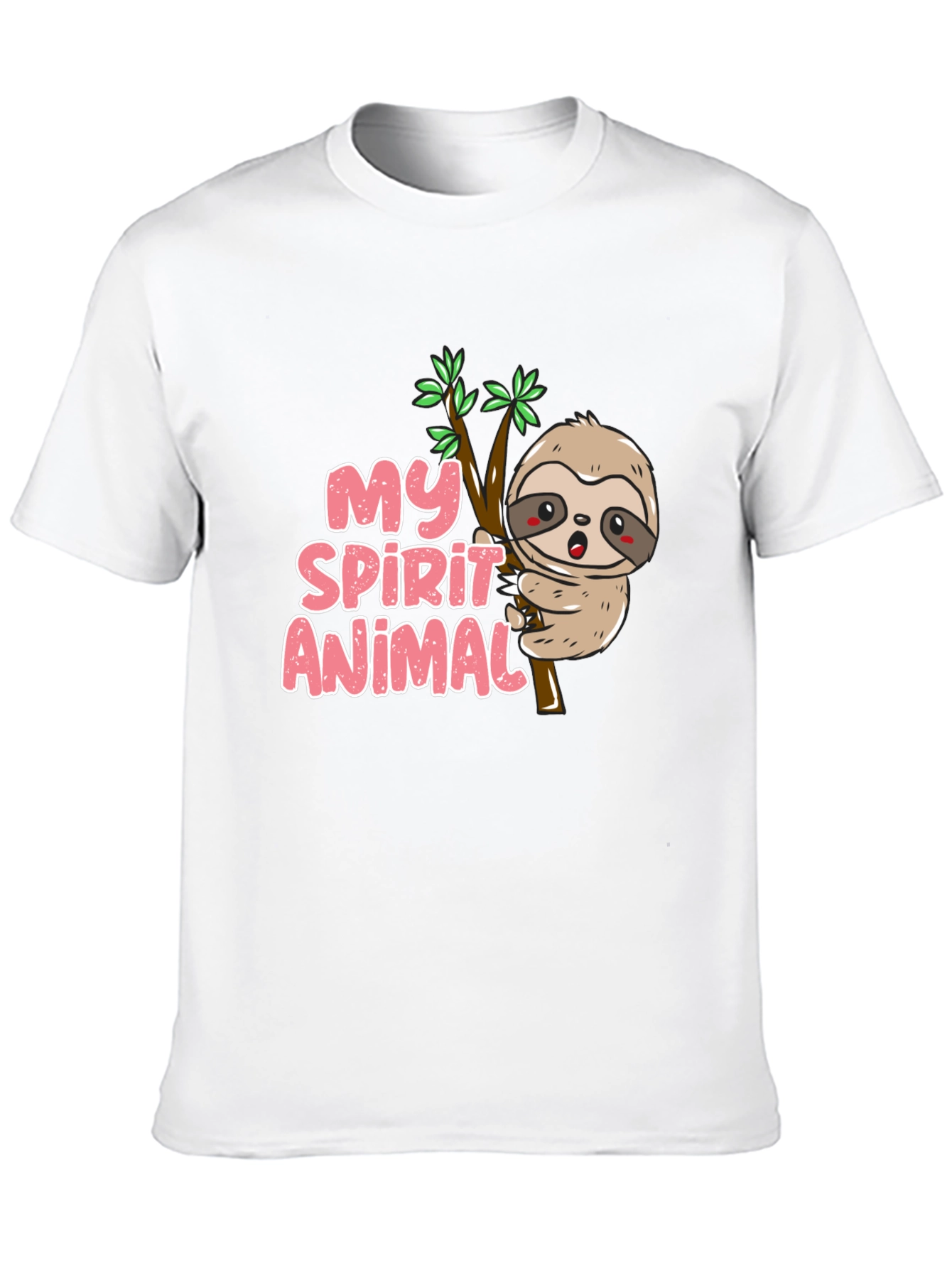 Black My Spirit Animal Sloth T-Shirt view 10