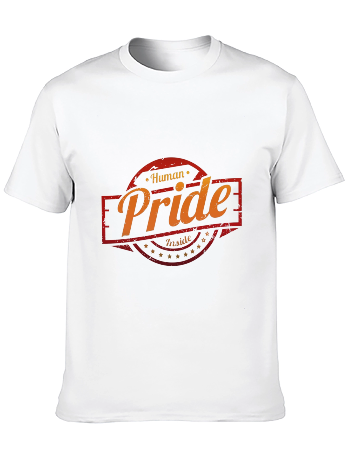 Black Human Pride Inside Graphic Tee - Black Cotton T-Shirt view 10