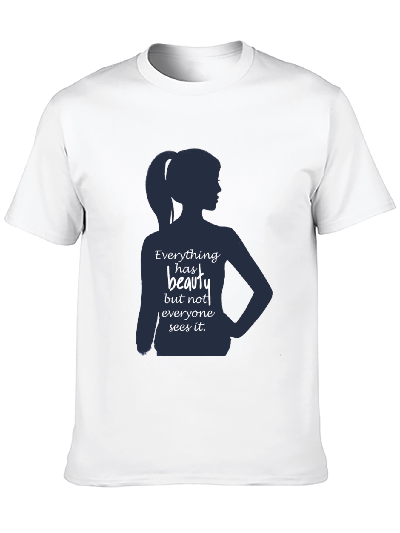 Black Beauty Silhouette Graphic T-Shirt - Inspirational Design view 10