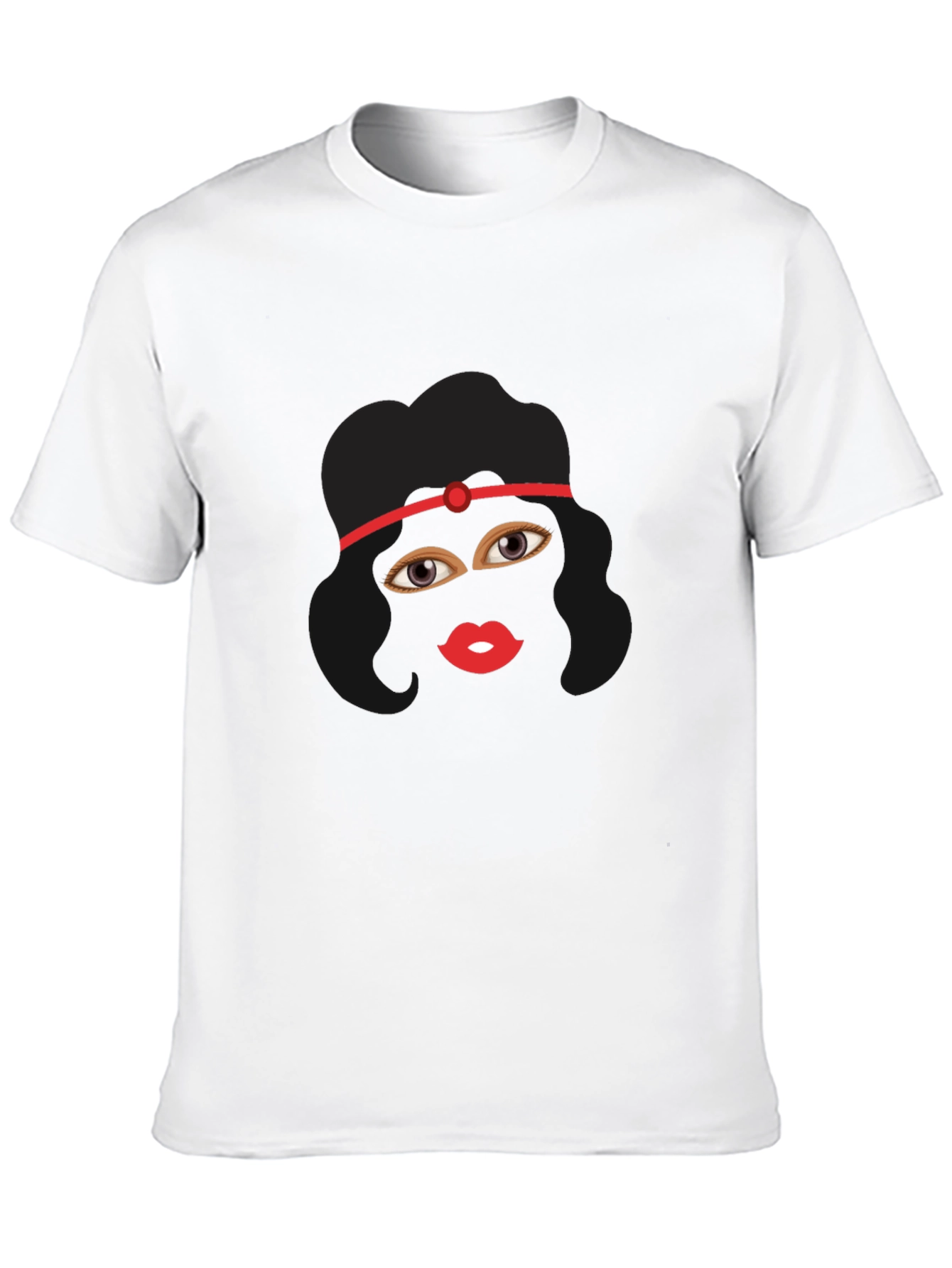 Black Ninja Girl Graphic Tee - Black Cotton T-Shirt view 10