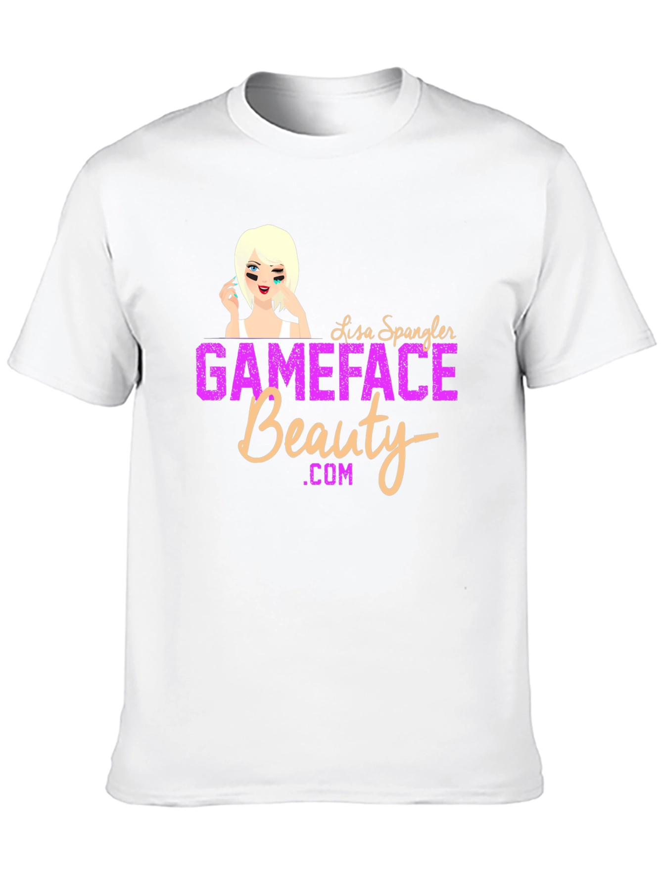 Black GameFace Beauty T-Shirt - Black, Graphic Tee view 10