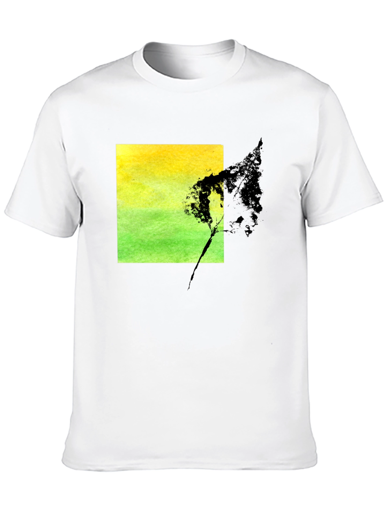 Black Nature Square Graphic Black T-Shirt view 10