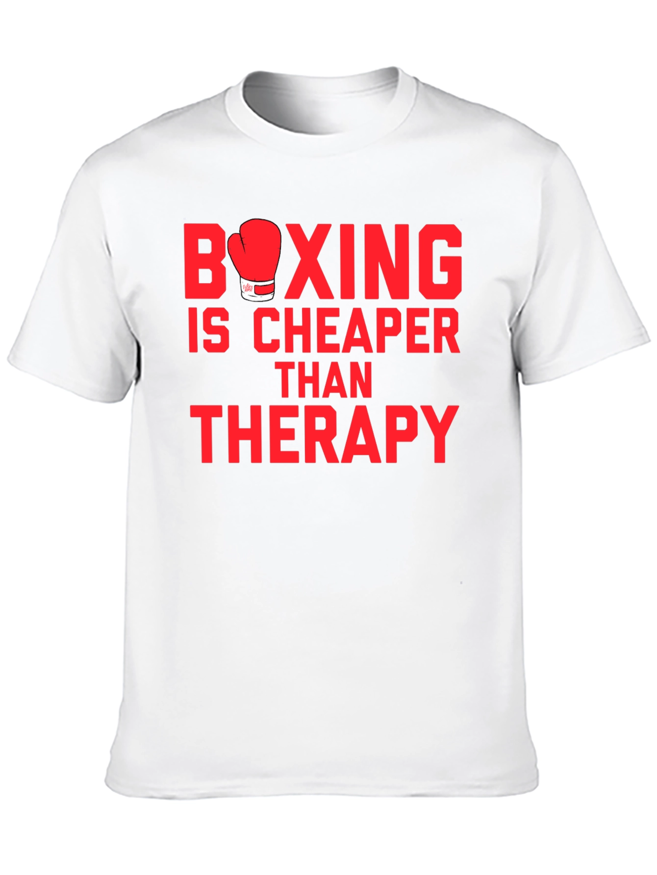 Black Boxing is Cheaper Than Therapy Graphic T-Shirt view 10