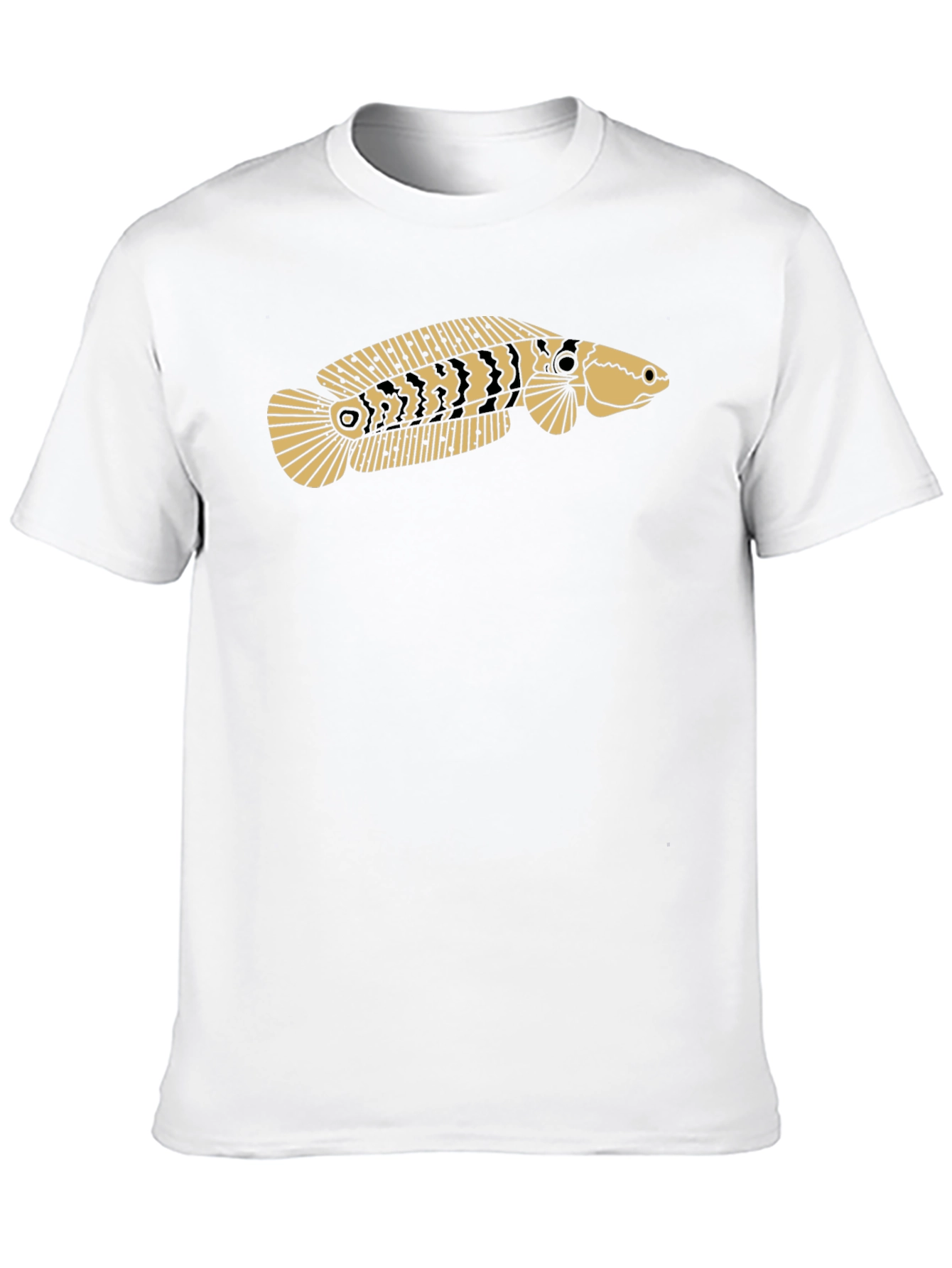 Black Snakehead Fish Graphic Tee - Black T-Shirt view 10