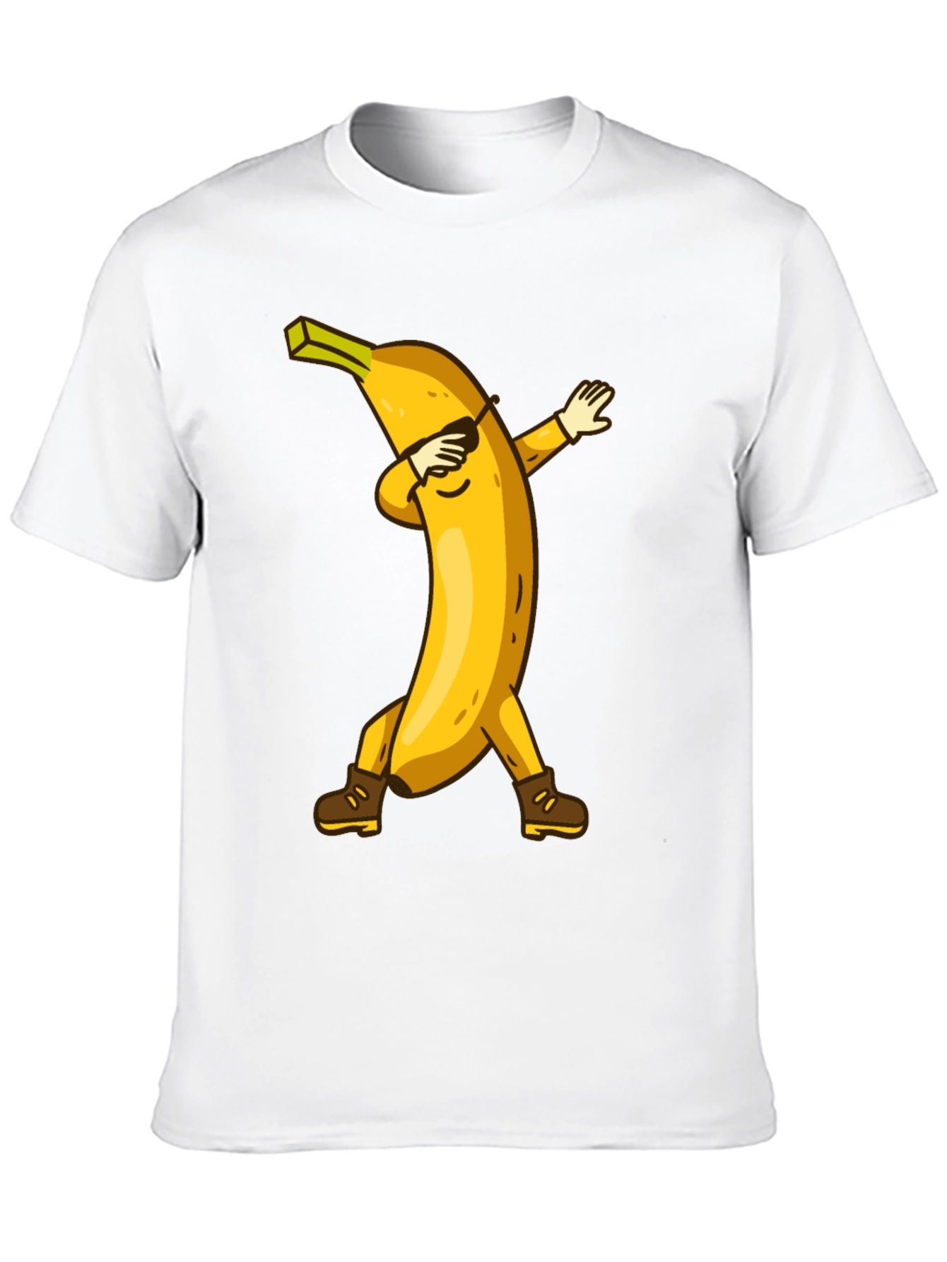 Black Dabbing Banana Graphic Tee - Fun Trendy Shirt view 10