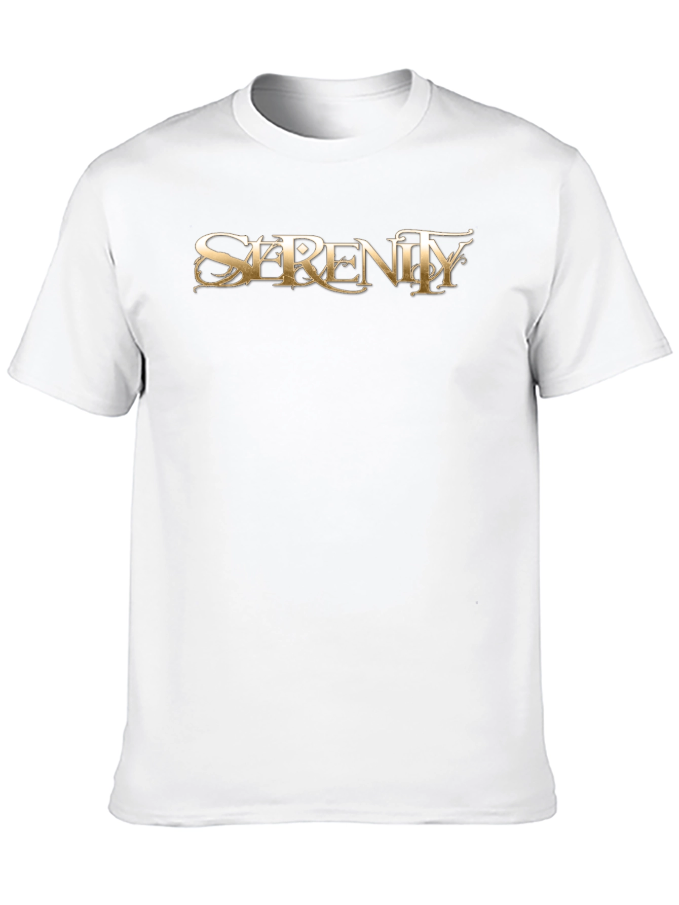 Black Serenity Graphic Tee - Premium Black Cotton T-Shirt view 10