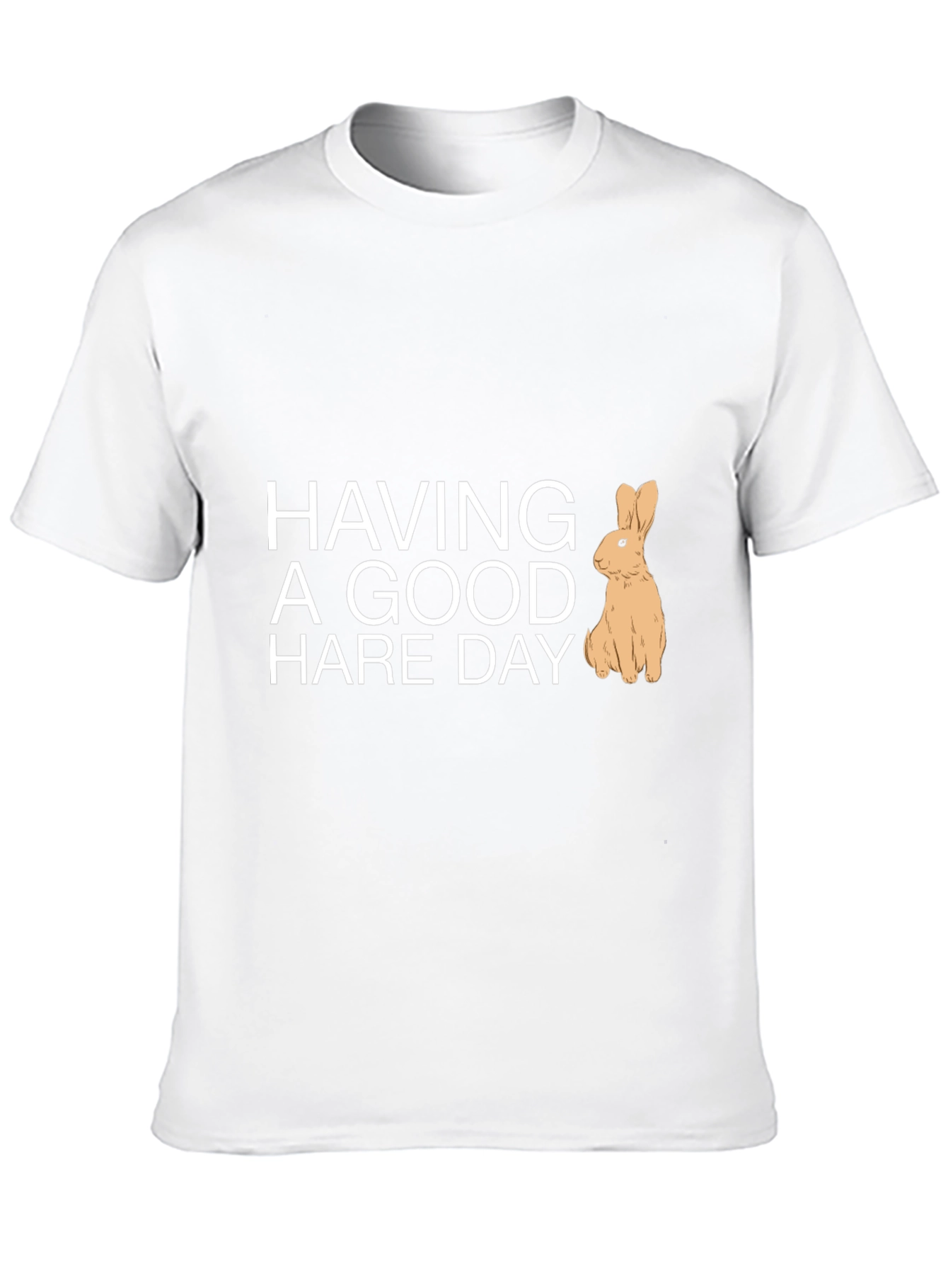 Black Having a Good Hare Day Graphic Tee view 10