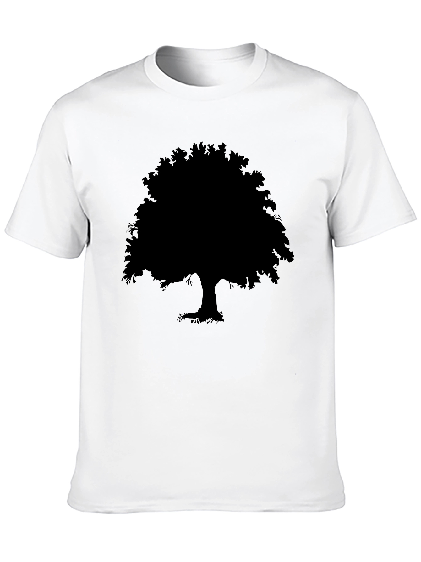 Black Silhouette Tree Graphic Tee - Mens Short Sleeve Crew Neck view 10
