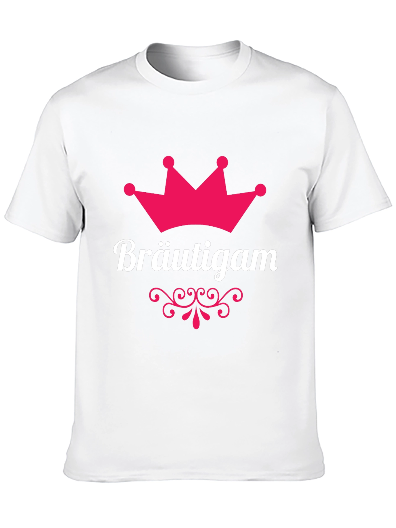 Black Bräutigam Groom Crown T-Shirt - Black view 10