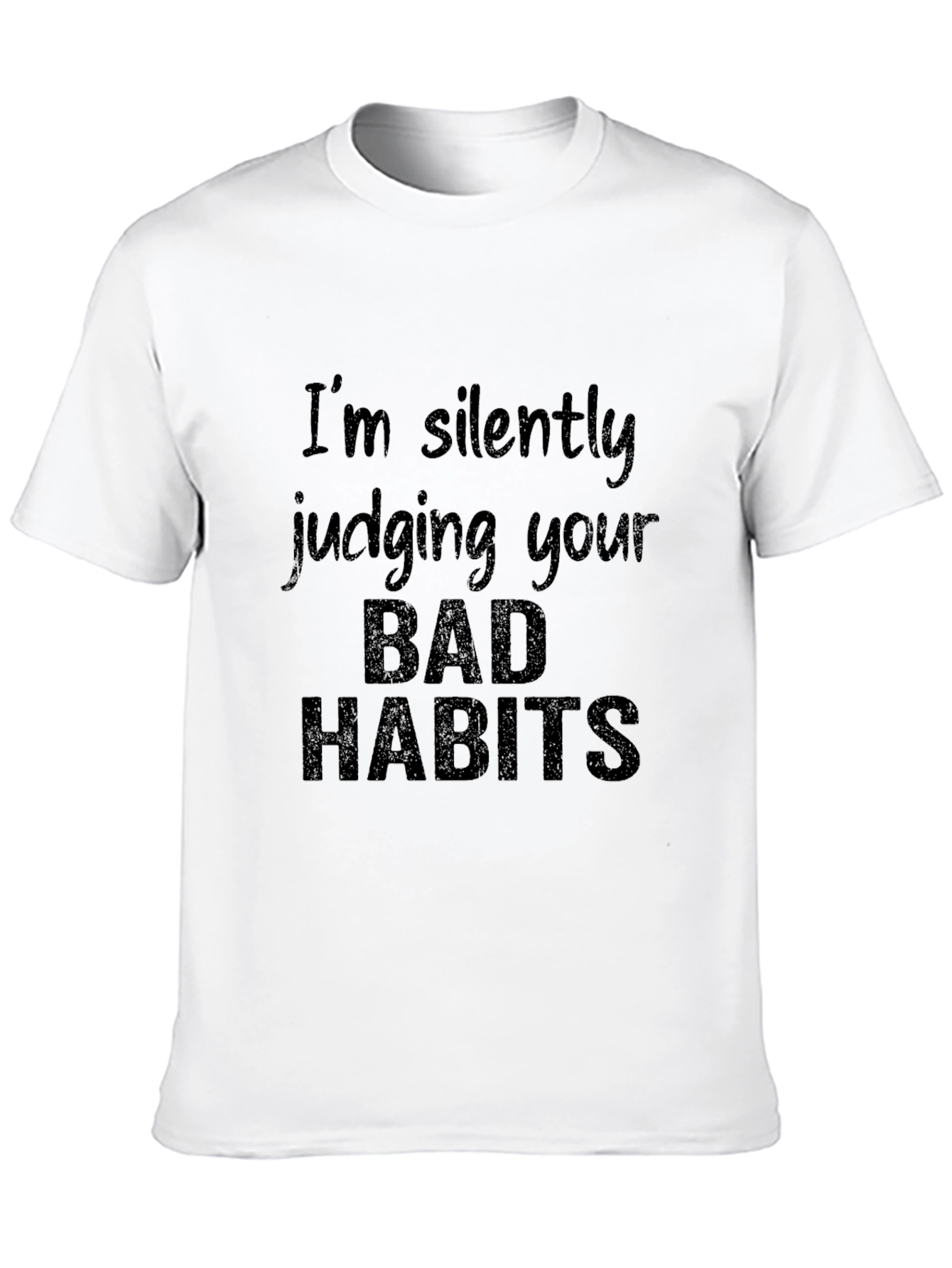 Black I'm Silently Judging You T-Shirt view 10
